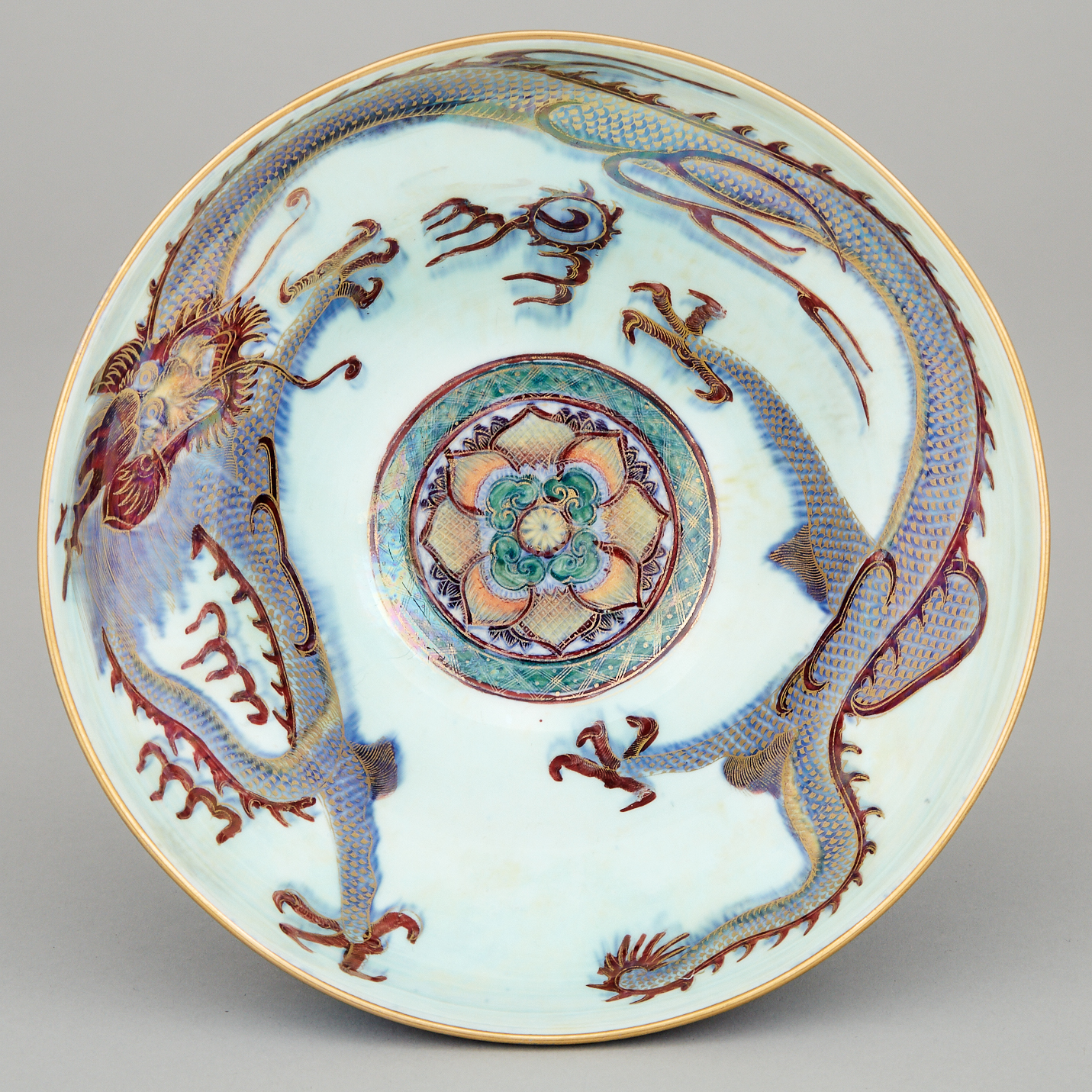 Wedgwood Dragon Lustre Footed Bowl, 1920s