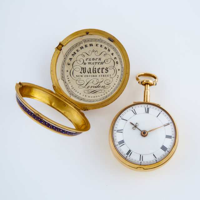 Thomas Mudge & William Dutton Key Wind Pair Cased Pocket Watch