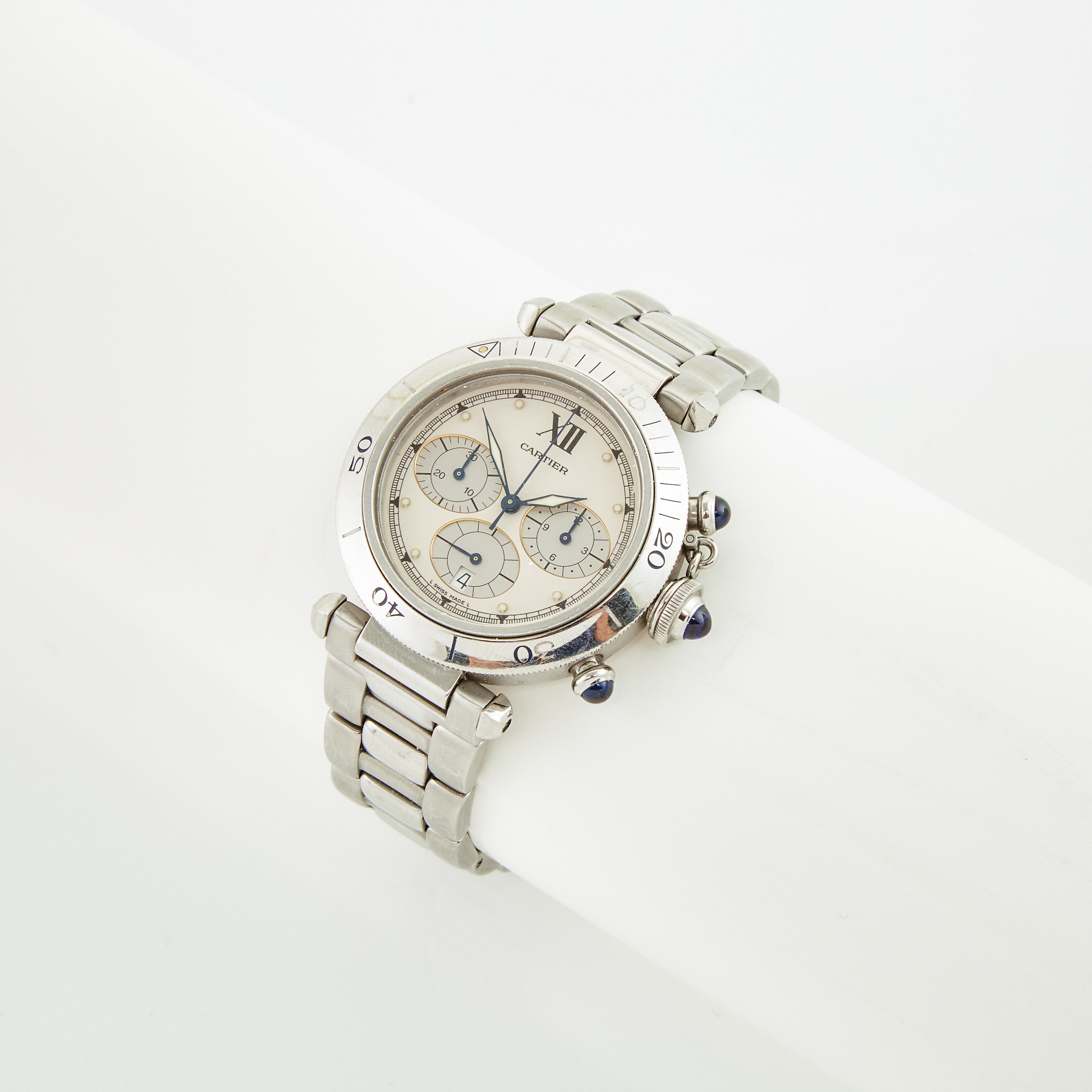 Cartier Pasha Wristwatch with Chronograph and Date