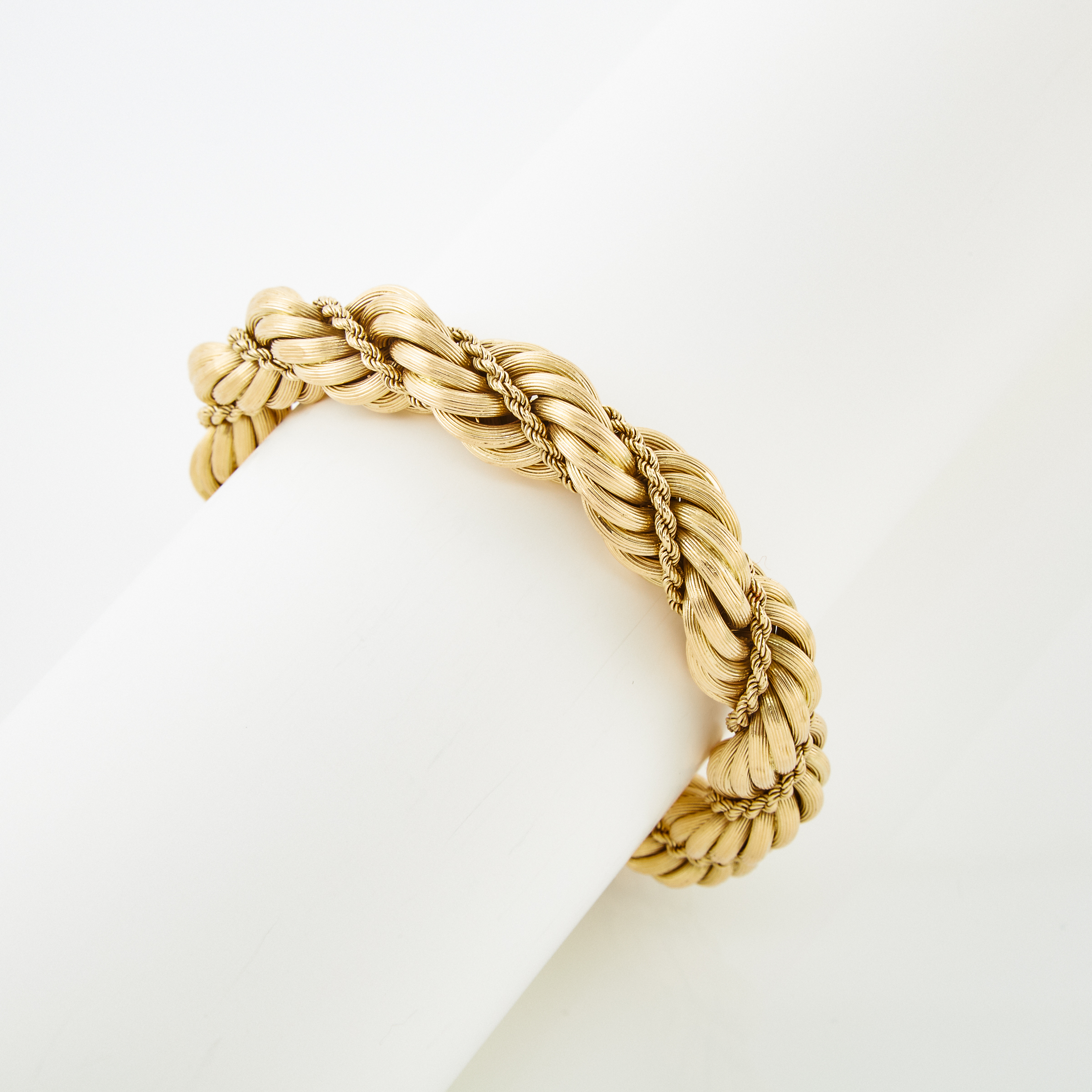 Italian 18k Yellow Gold Rope Bracelet