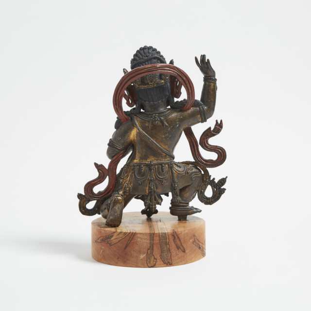 A Gilt Bronze Figure of Vajrapani, 15th Century or Later