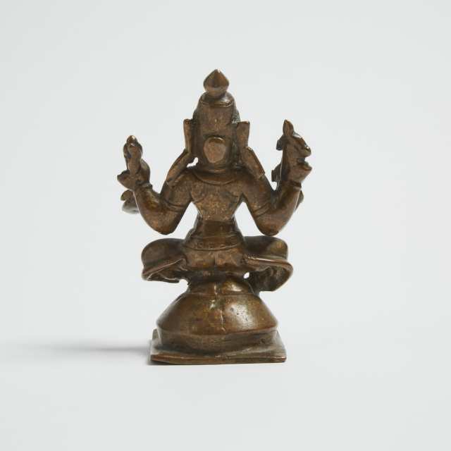 A Bronze Figure of Lakshmi, North India, 18th/19th Century