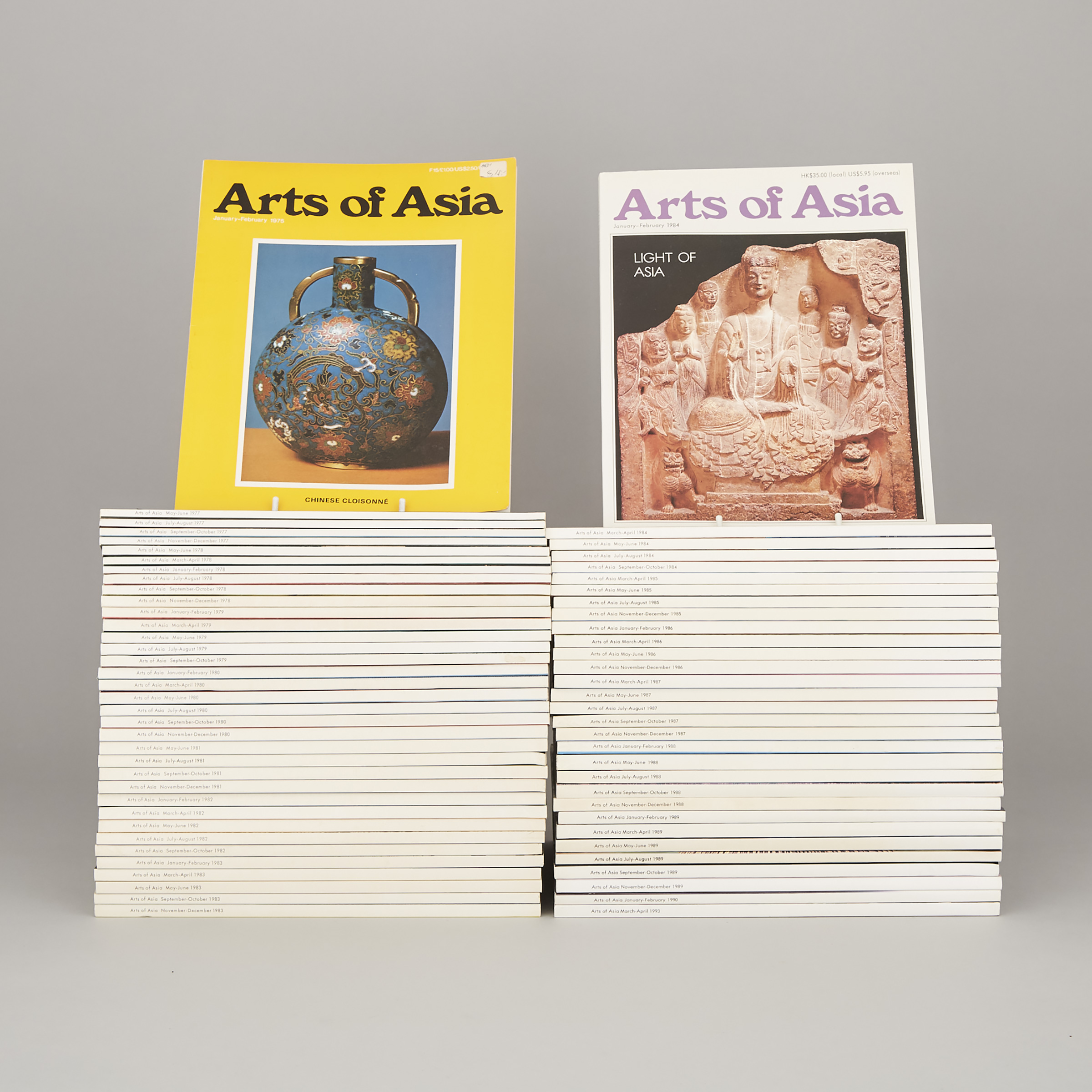 A Group of Sixty-Seven Issues of 'Arts of Asia' Magazine, (1975-1993)