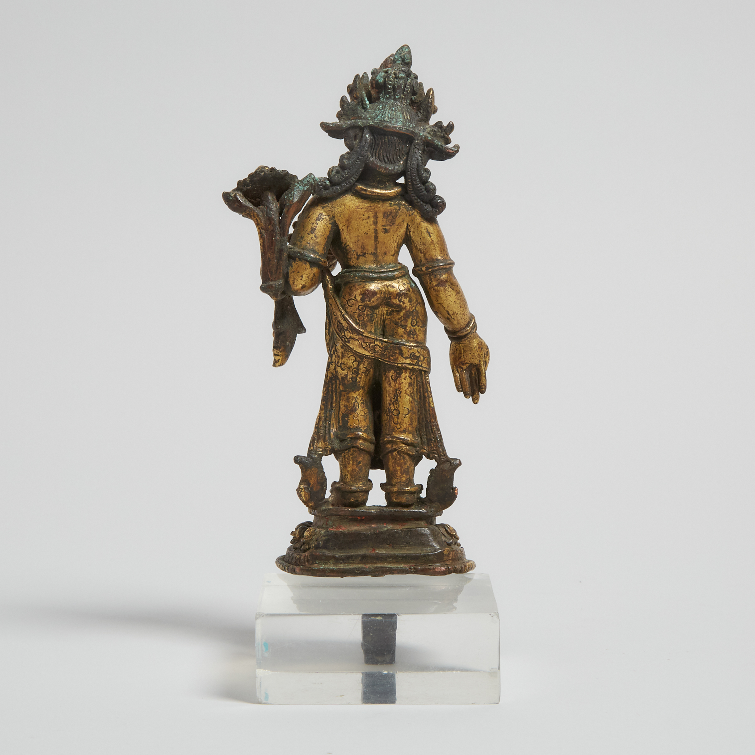 A Gilt Bronze Standing Figure of Padmapani, Nepal, 15th Century or Later