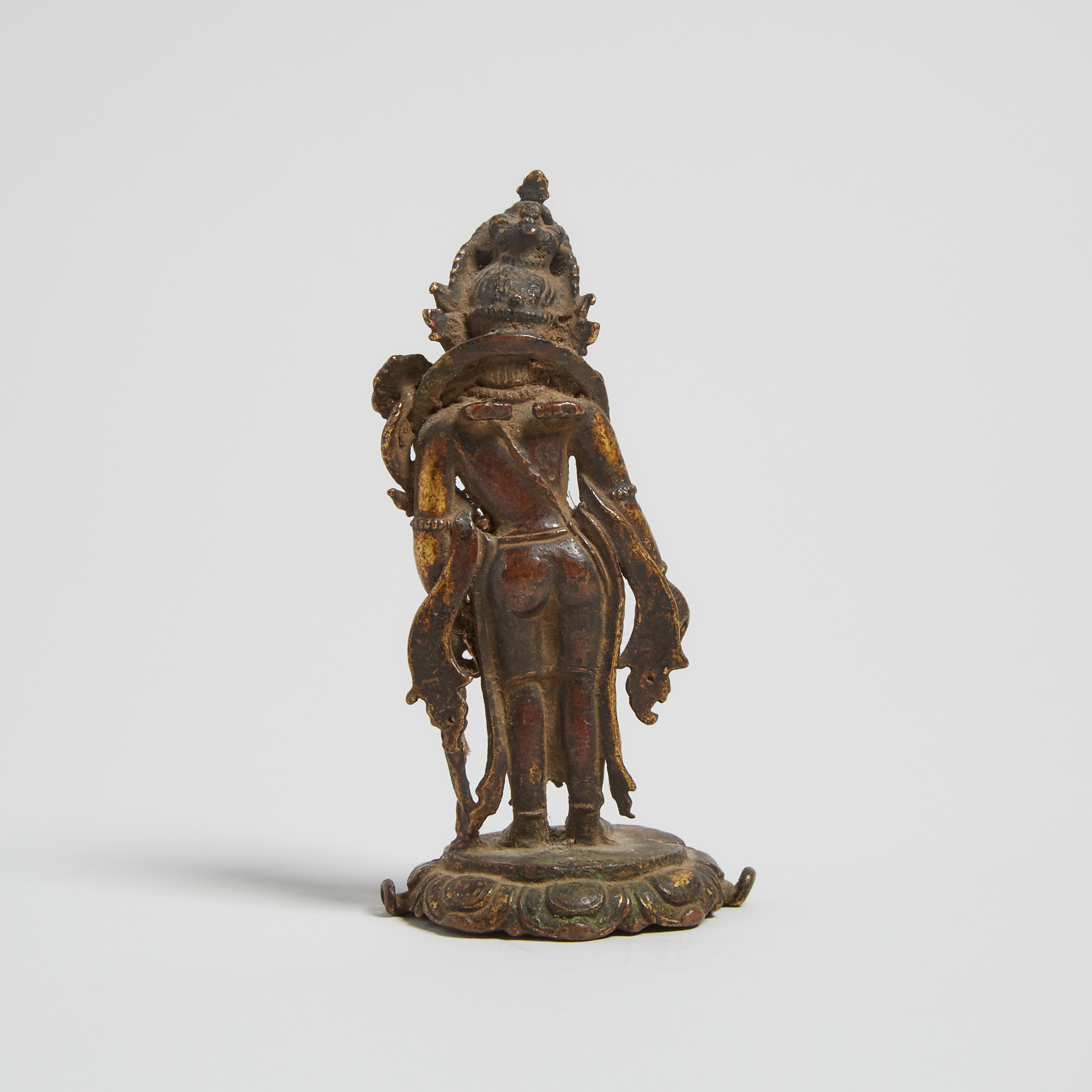 A Small Gilt Bronze Figure of Padmapani, Nepal, 15th Century or Later