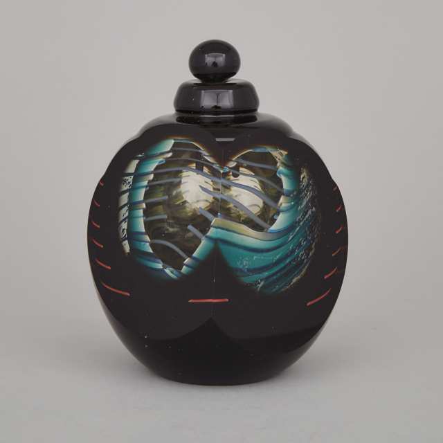William Carlson (American, b.1950), Glass Perfume Bottle, 1979