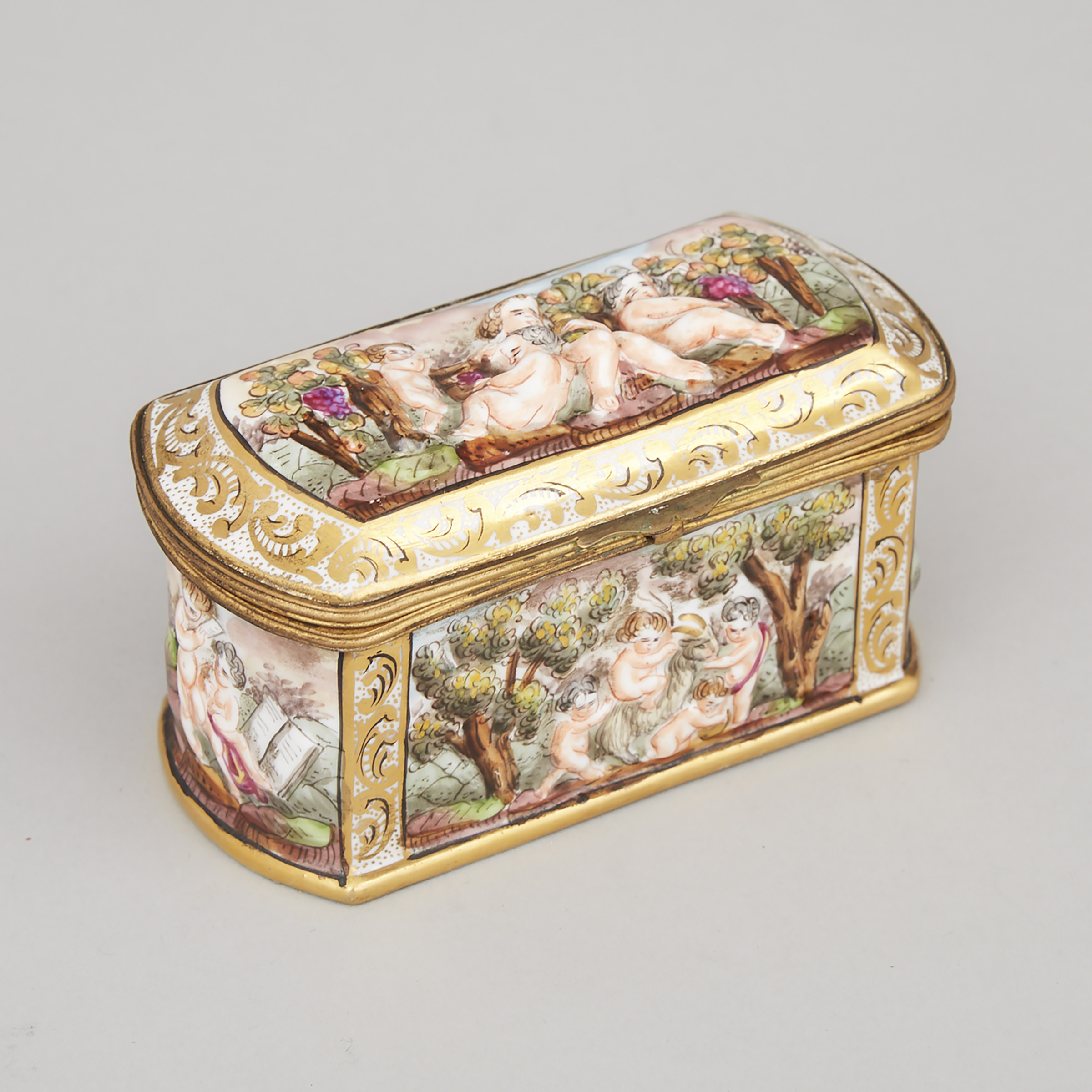 'Naples' Oblong Casket, late 19th/early 20th century