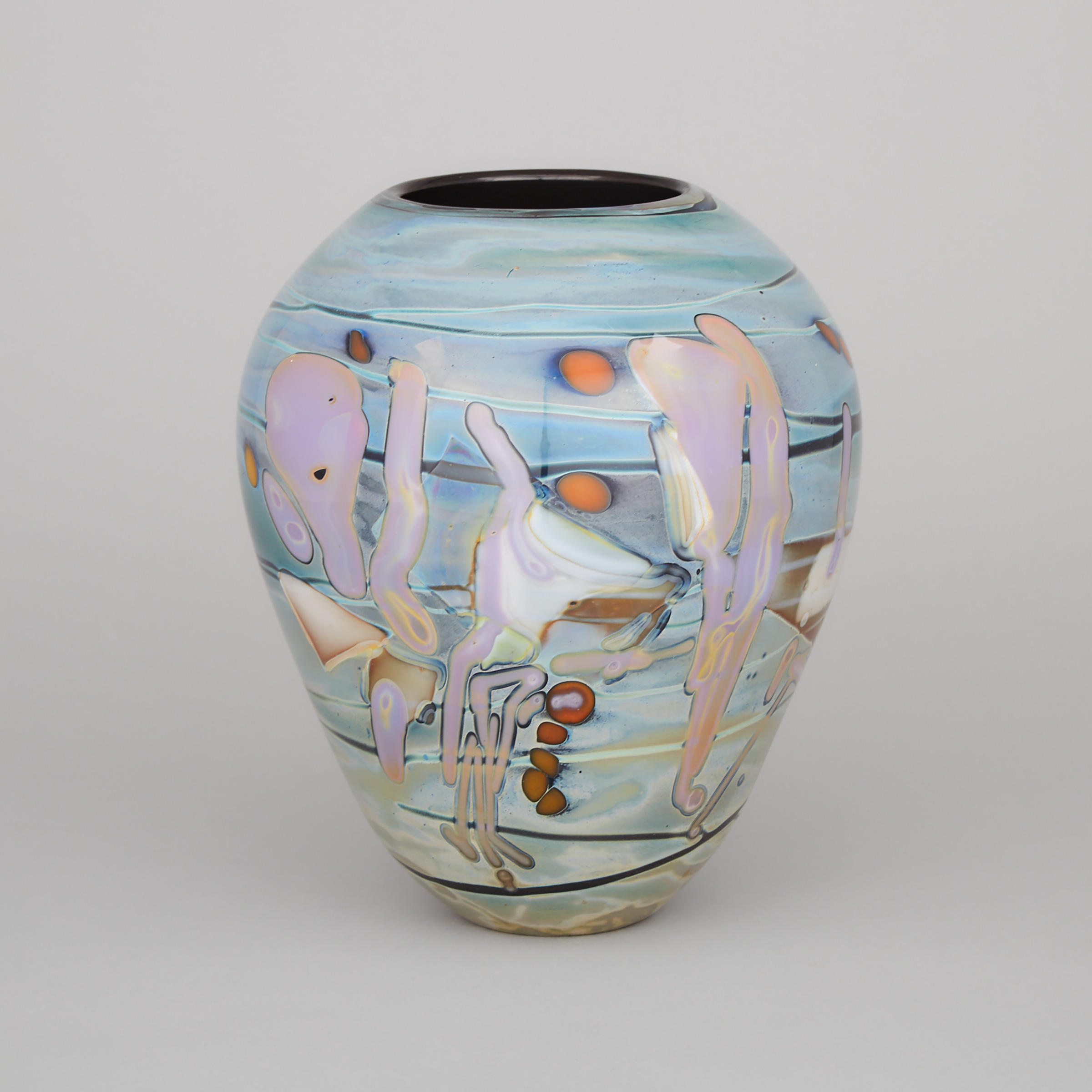 Margaret Mohr, Marquetry Glass Vase, 1987