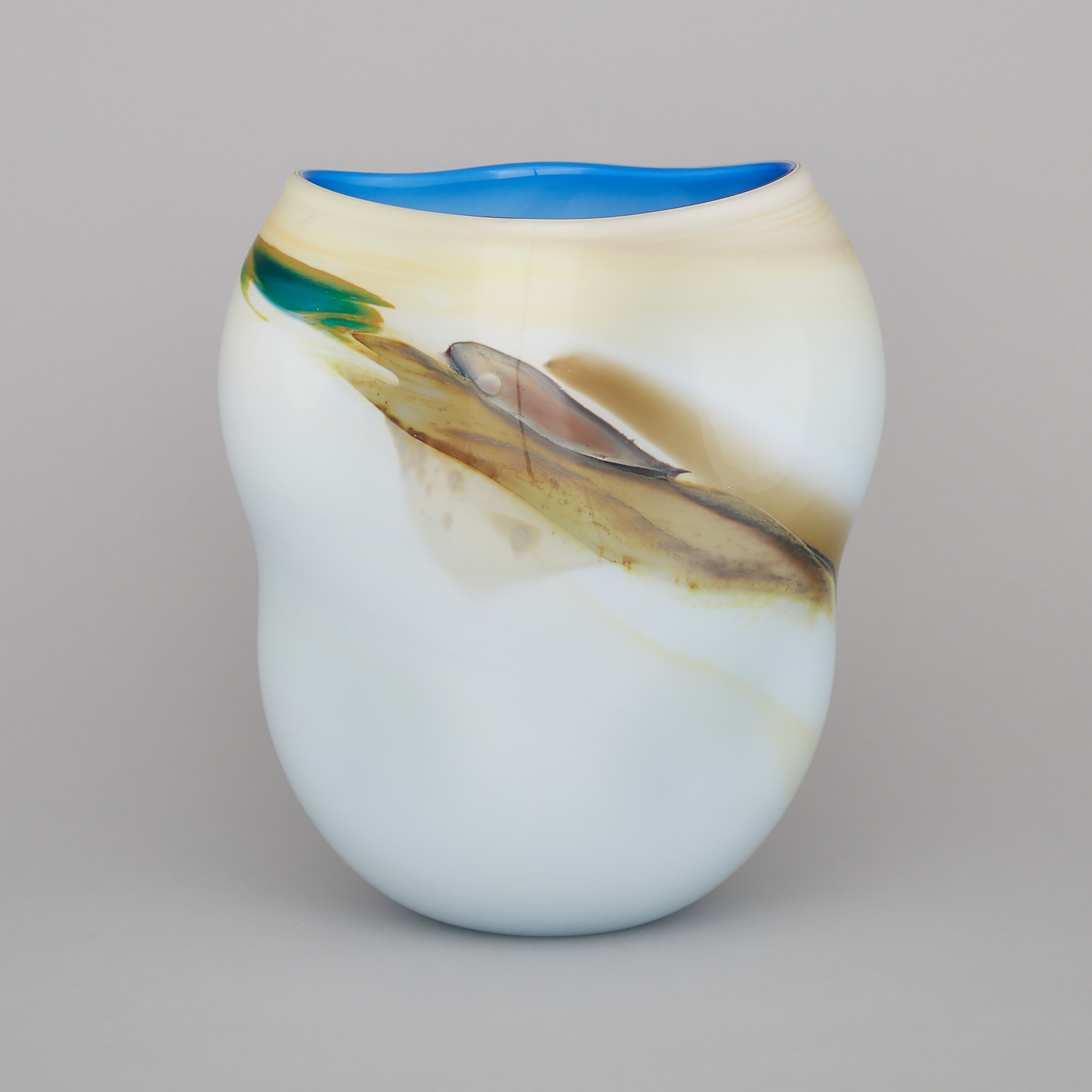 Studio Glass Vase, 20th century