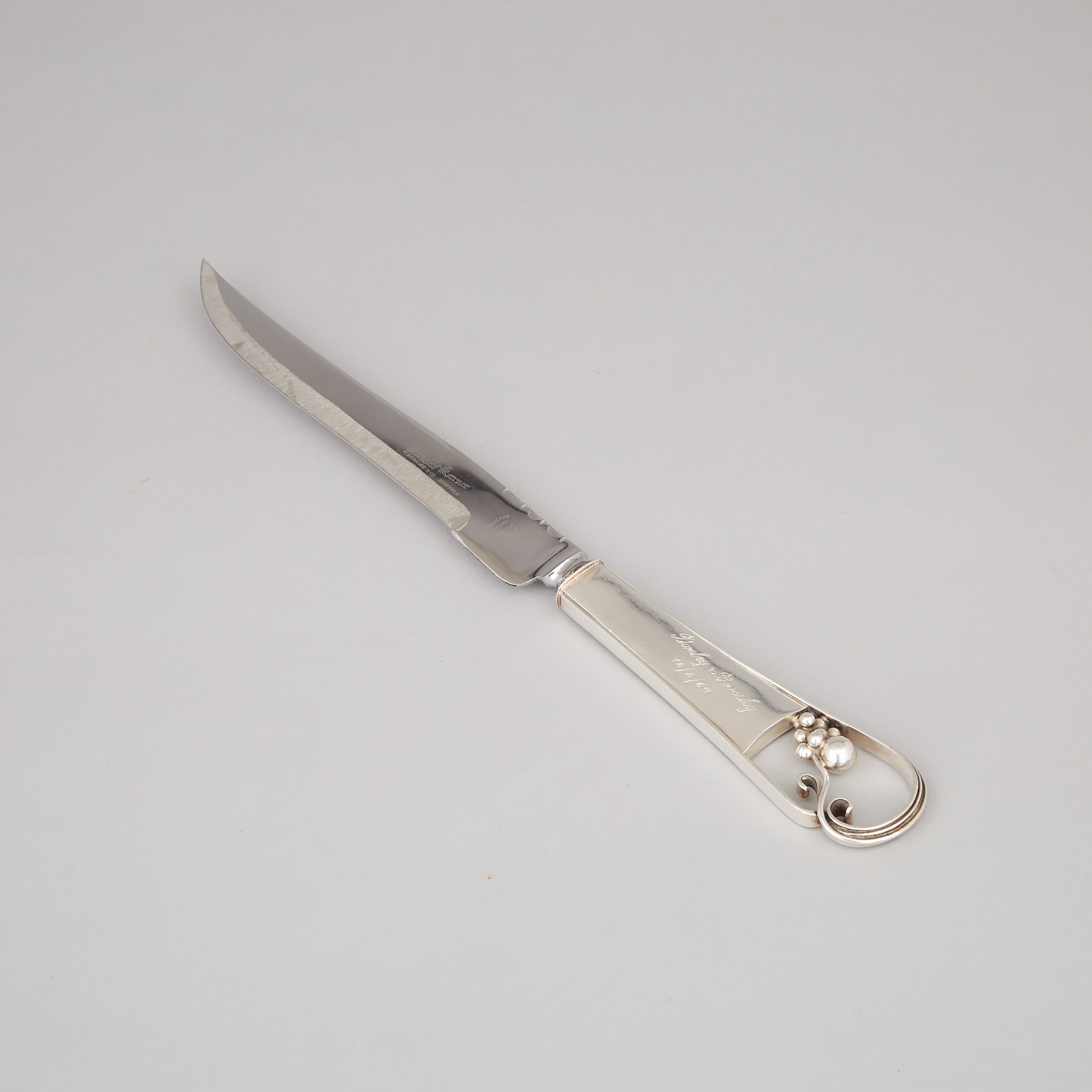 Canadian Silver Carving Knife, Carl Poul Petersen, Montreal, Que., c.1962