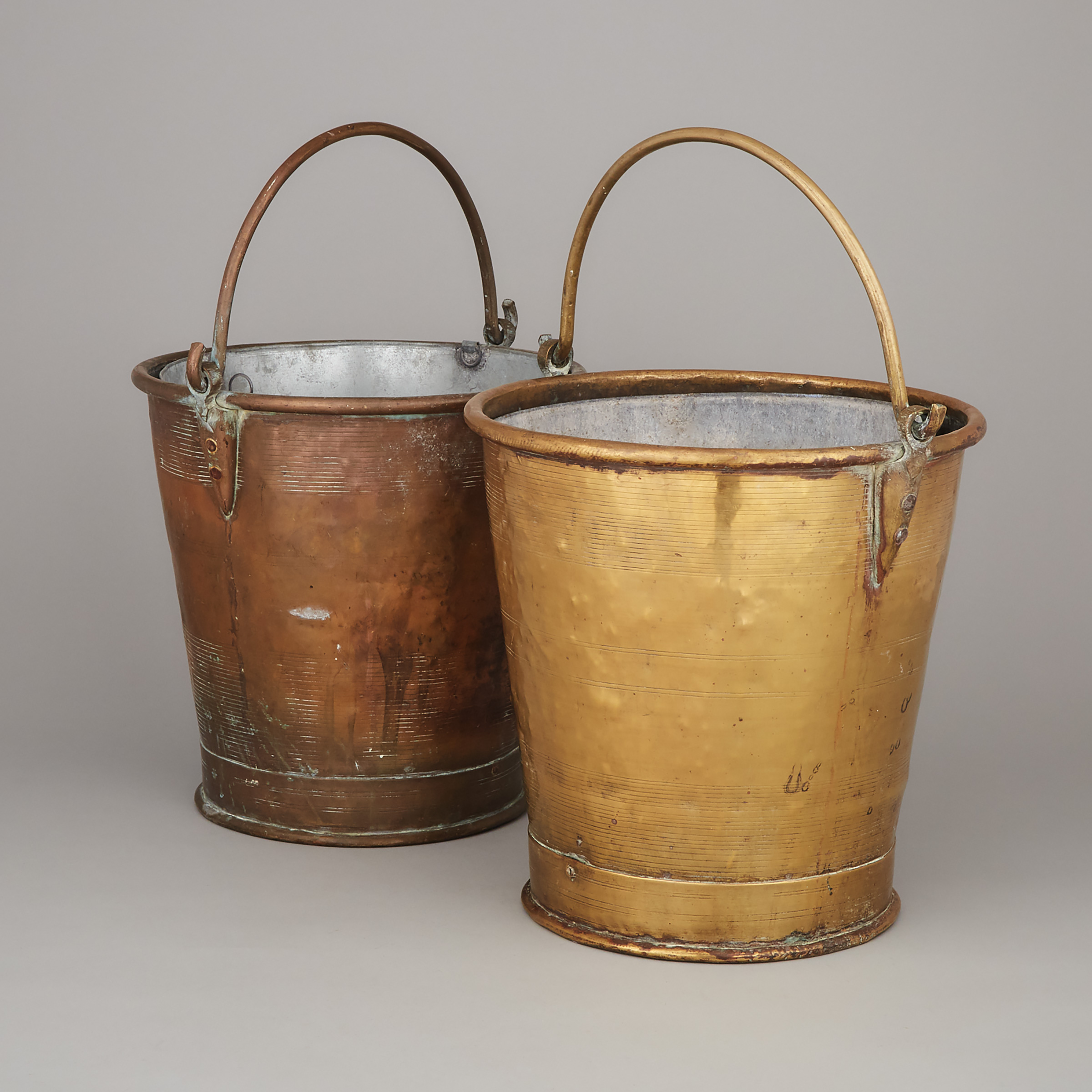 Pair of George IV Brass Buckets, early 19th century