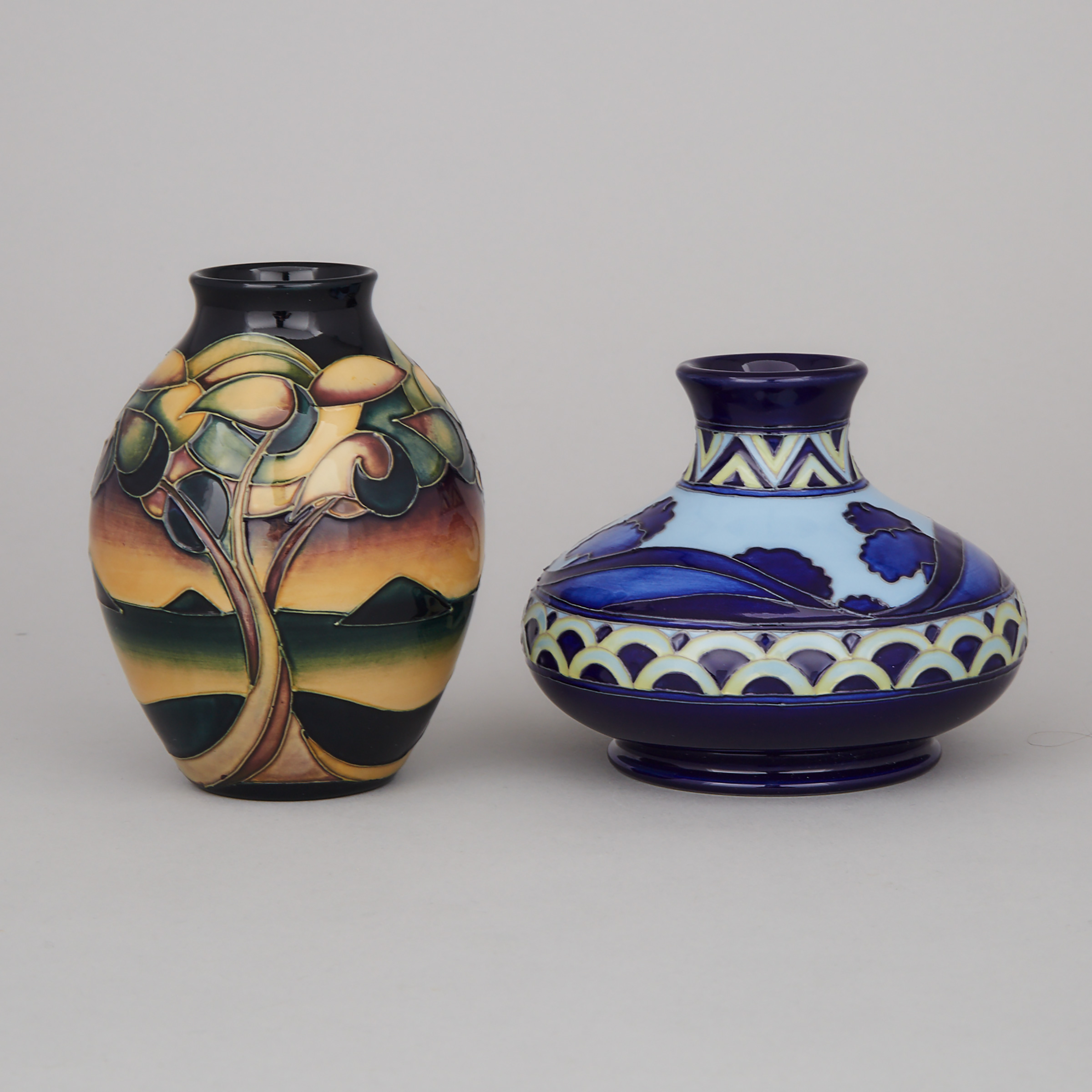 Moorcroft 'Western Isles' and 'Dawn' Vases, 2006/12