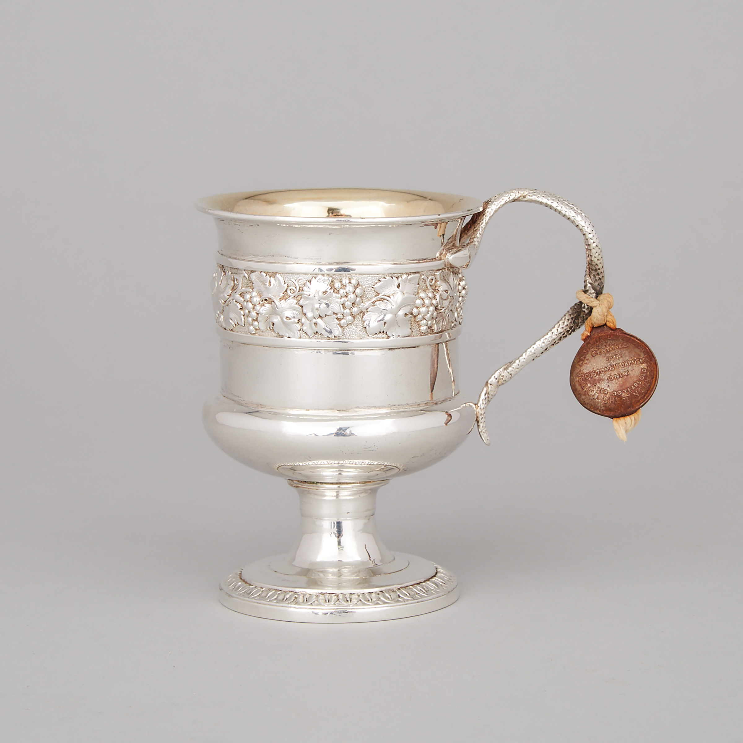 George III Silver Small Mug, Rebecca Emes & Edward Barnard, London, 1819
