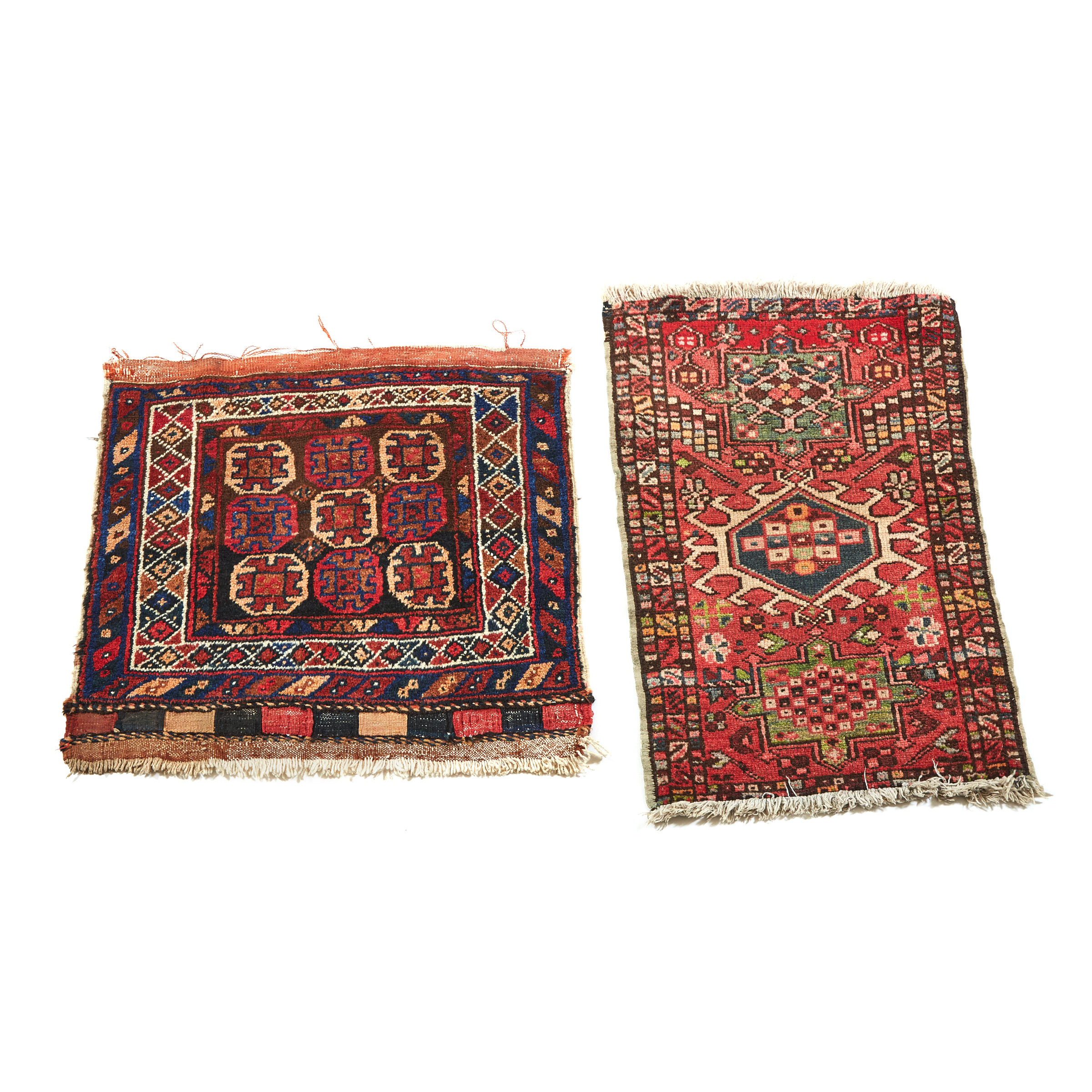 Karadge Mat, Persian togeher with a Turkish Mat, both mid 20th century