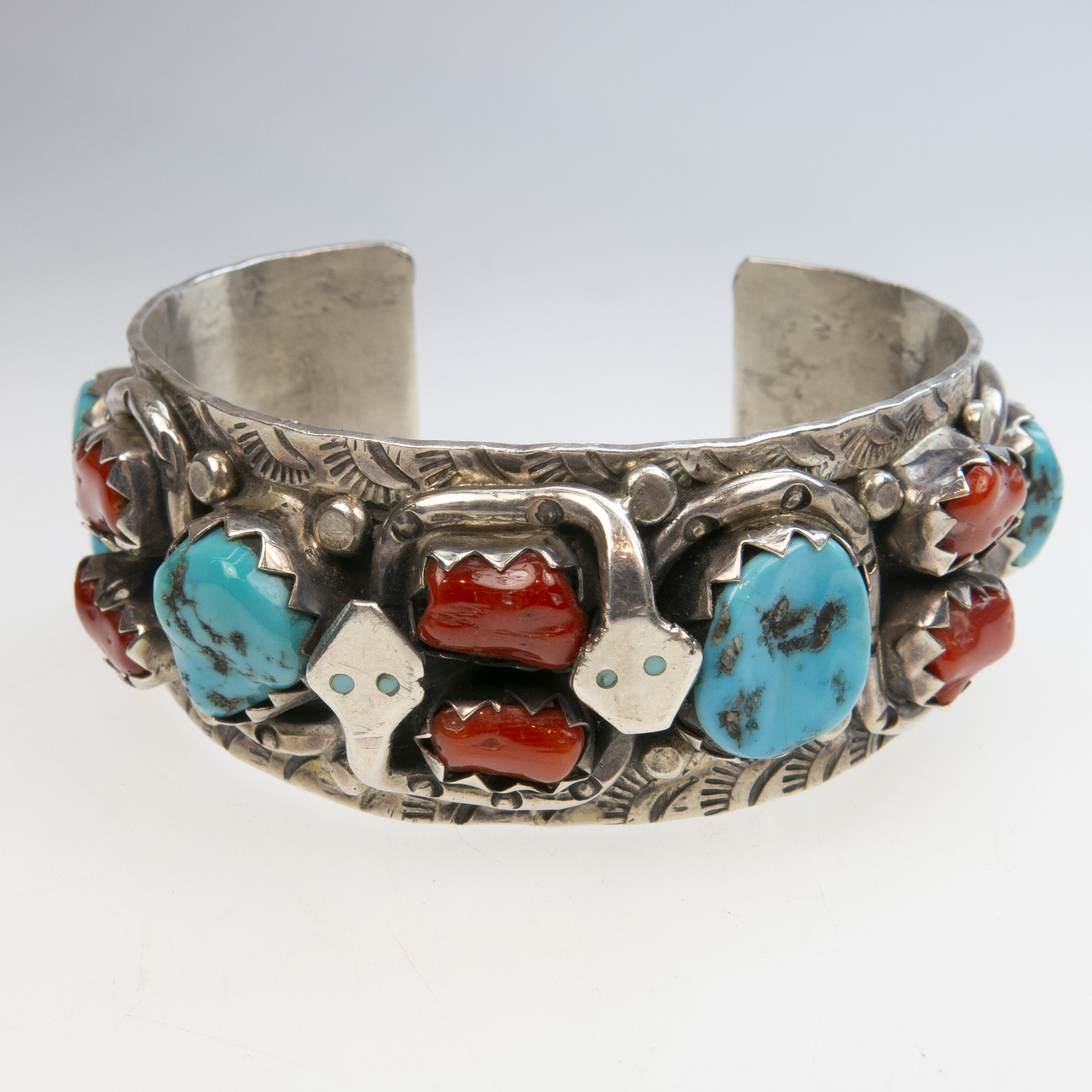 H. Spencer Navajo Sterling Silver Open Cuff Bangle
