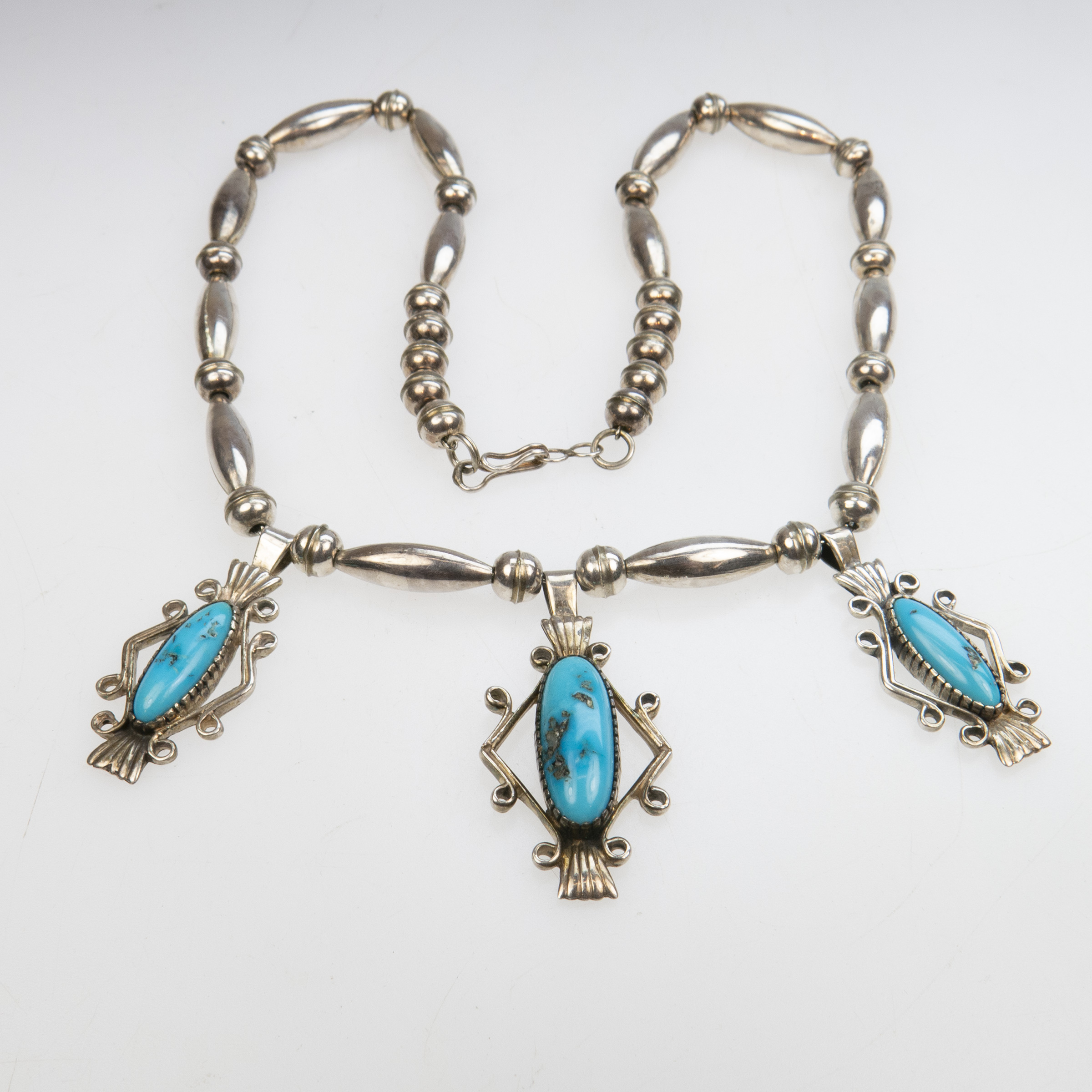 Michael Calvin Navajo Sterling Silver  Necklace