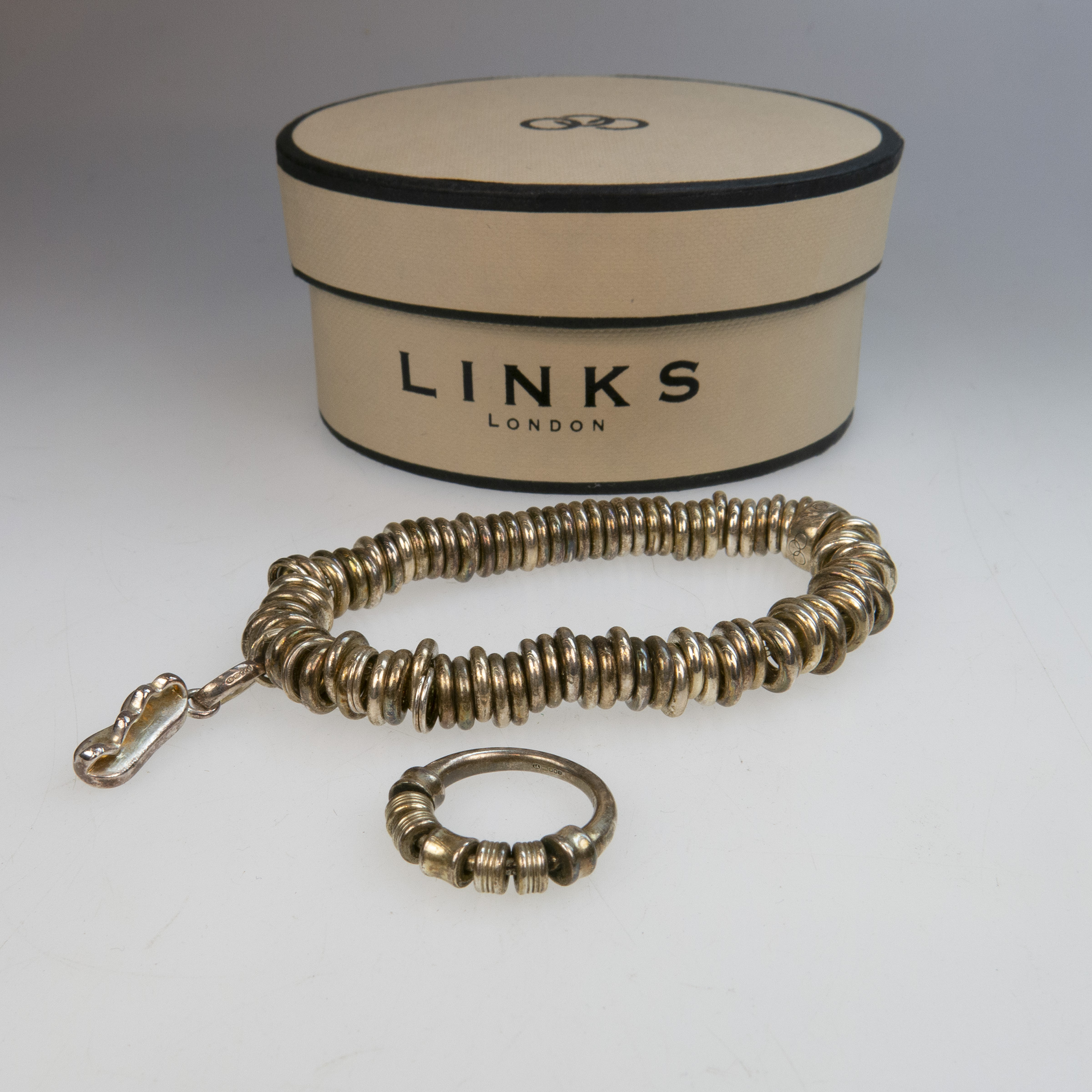 Links Of London Sterling Silver Bracelet And Ring