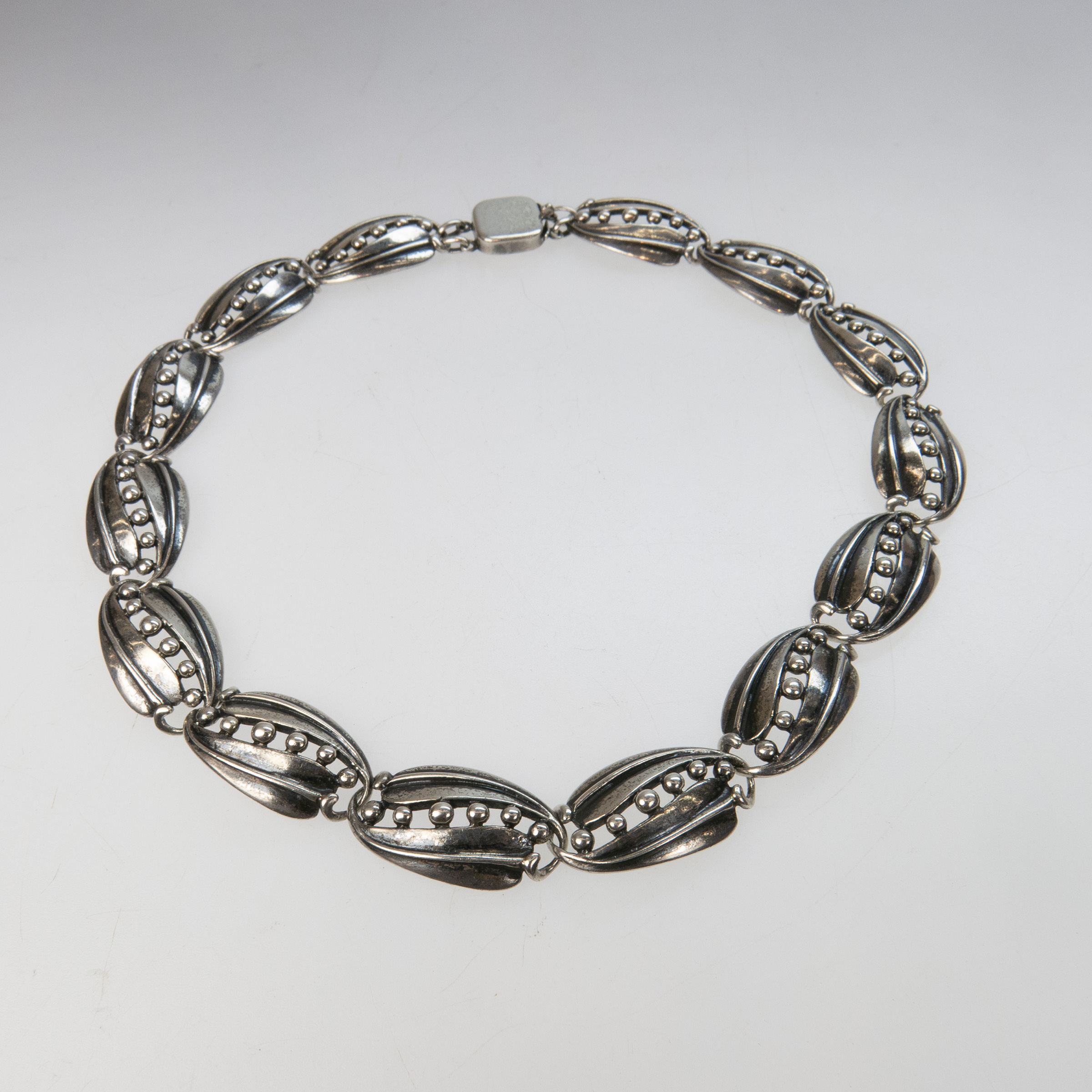 Carl Ruopoli Danecraft Sterling Silver Cast Link Necklace