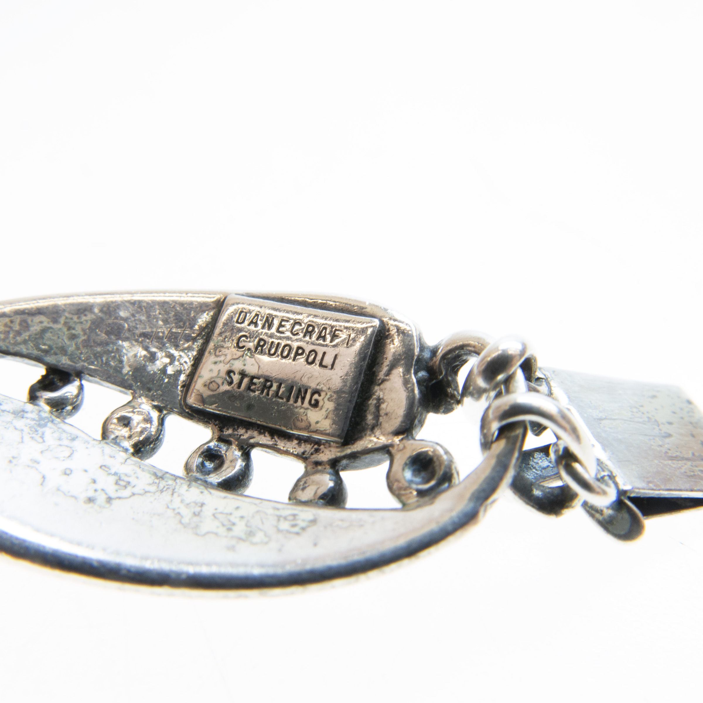 Carl Ruopoli Danecraft Sterling Silver Cast Link Necklace