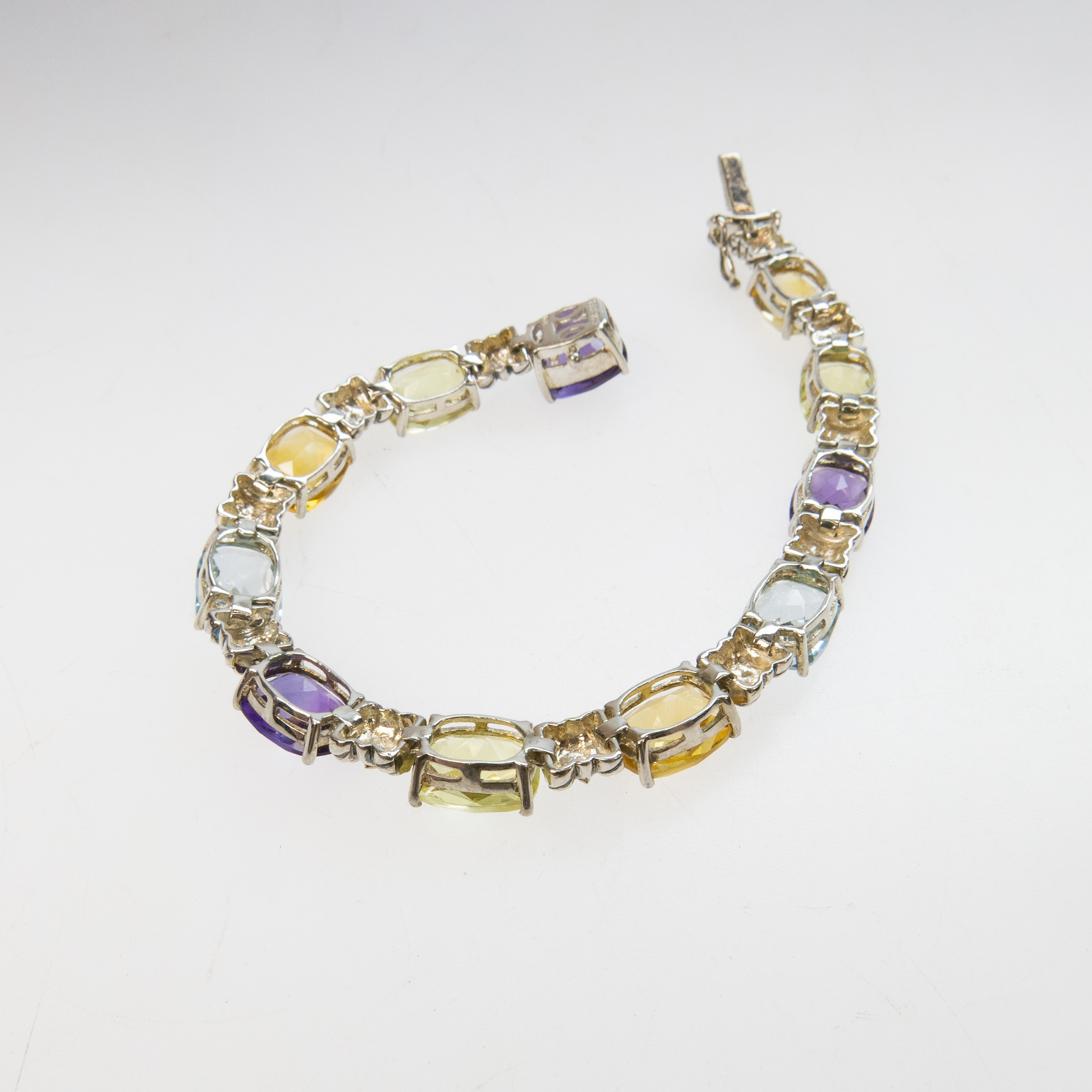 Sterling Silver And 14k Yellow Gold Bracelet