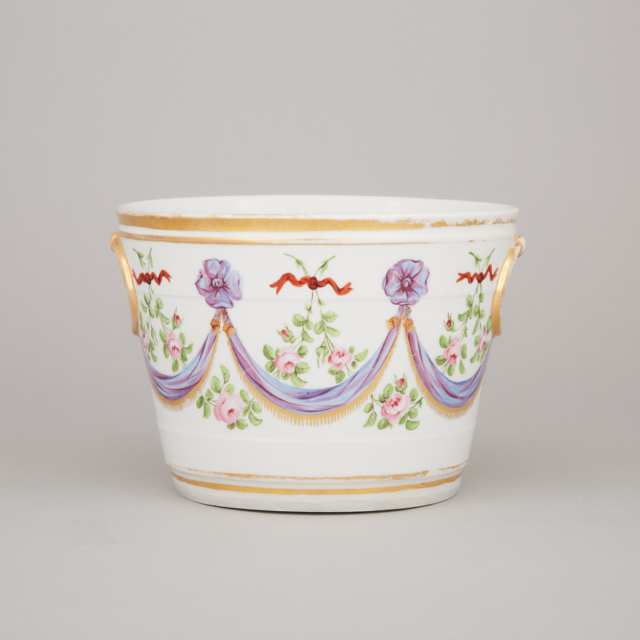 English Porcelain Large Cachepot, early 19th century