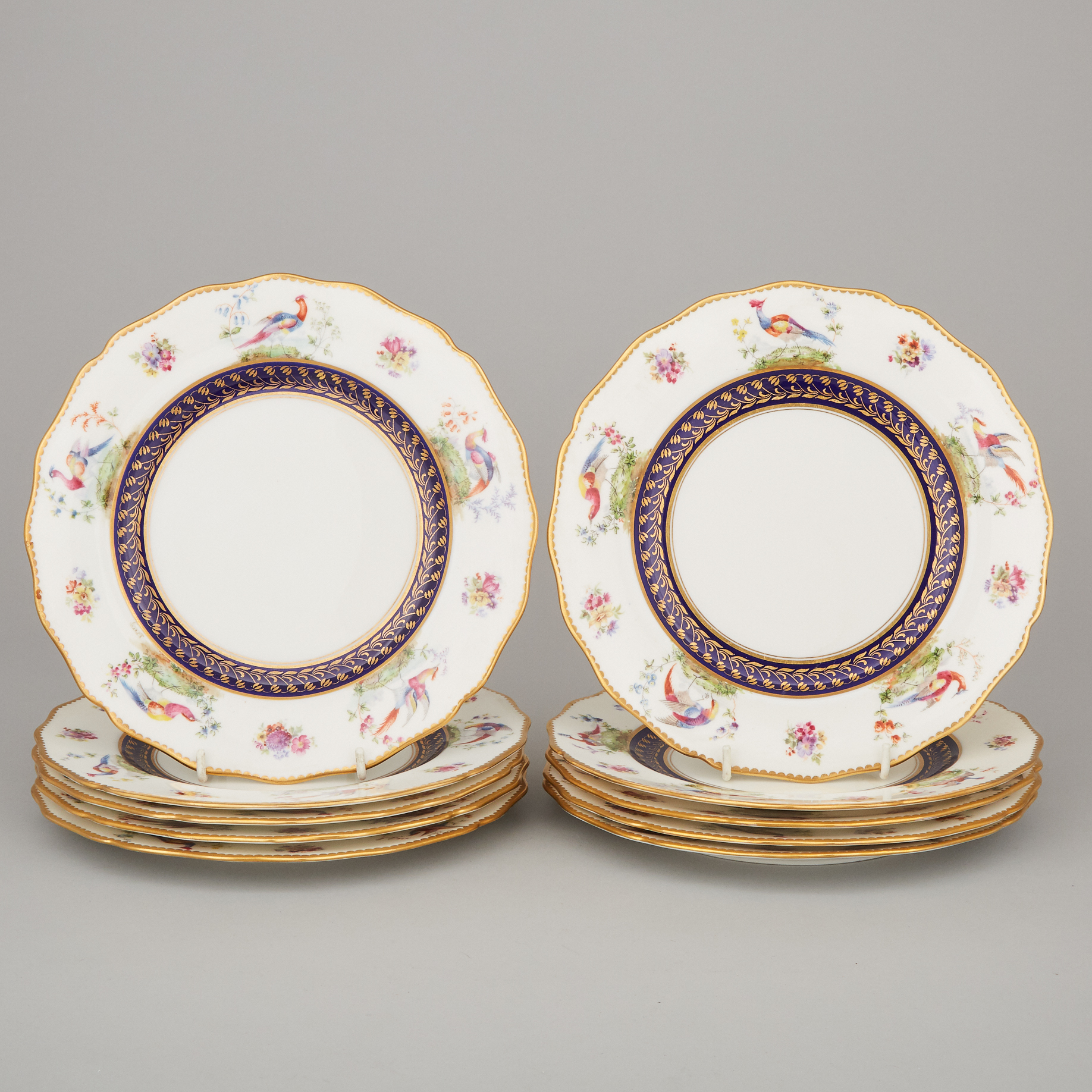 Ten Royal Doulton Dessert Plates, 1902-22