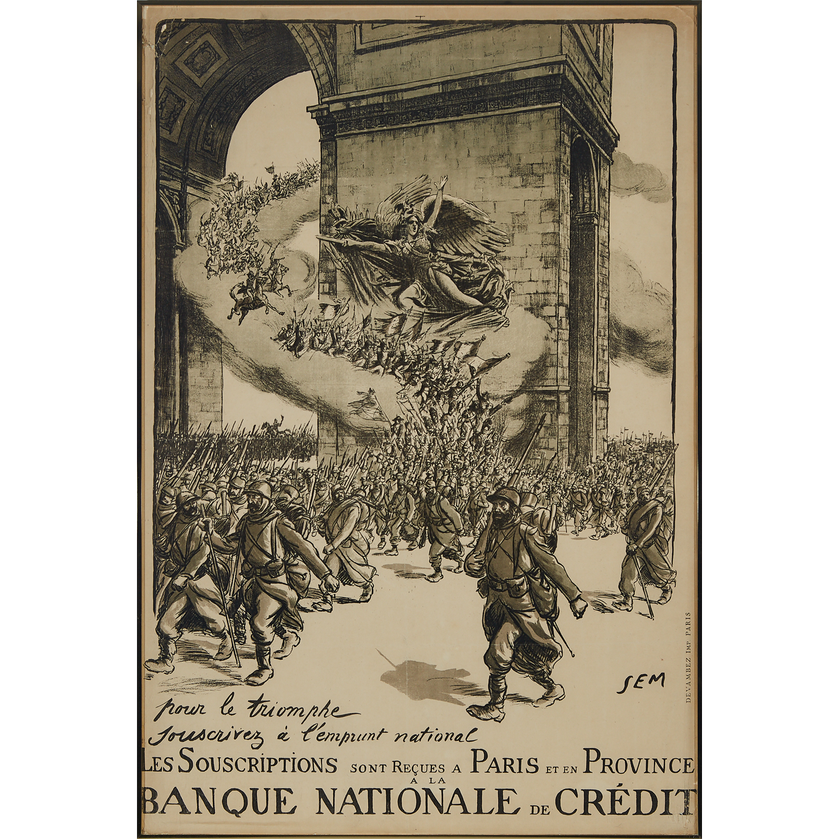 French WWI Propaganda Poster , 1914