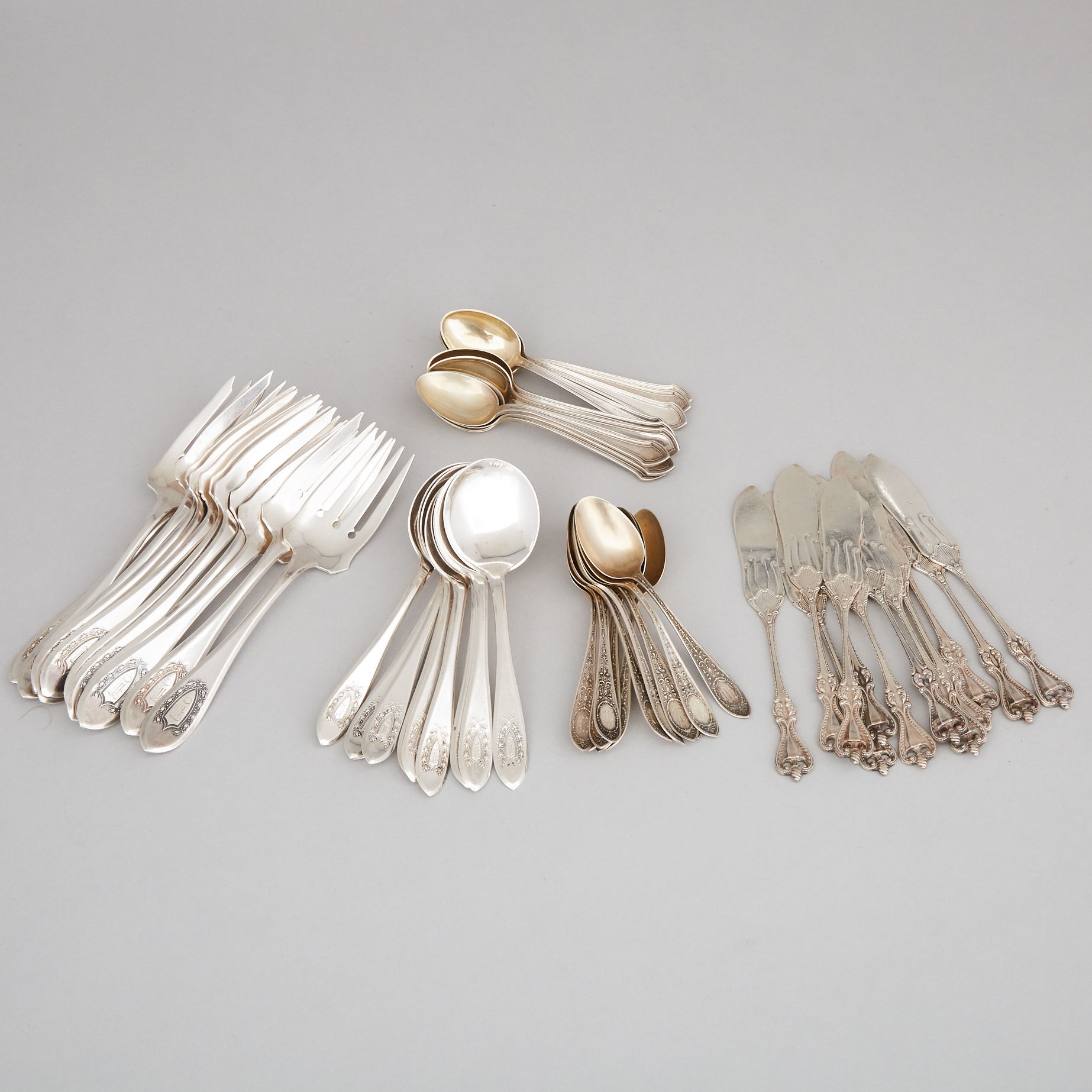 Group of American Silver Flatware, early 20th century