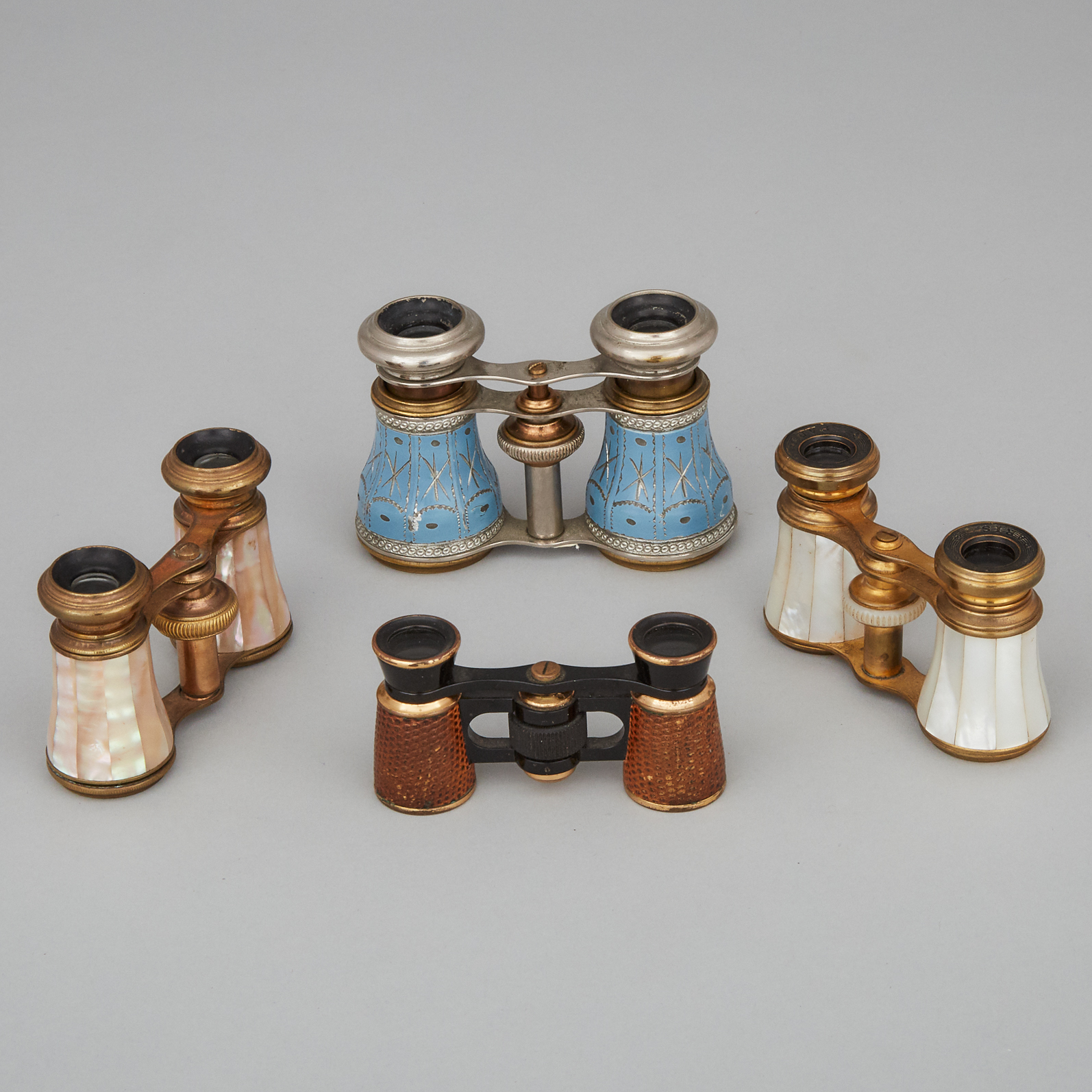 Four Pairs of French Opera Glasses, 19th and 20th centuries