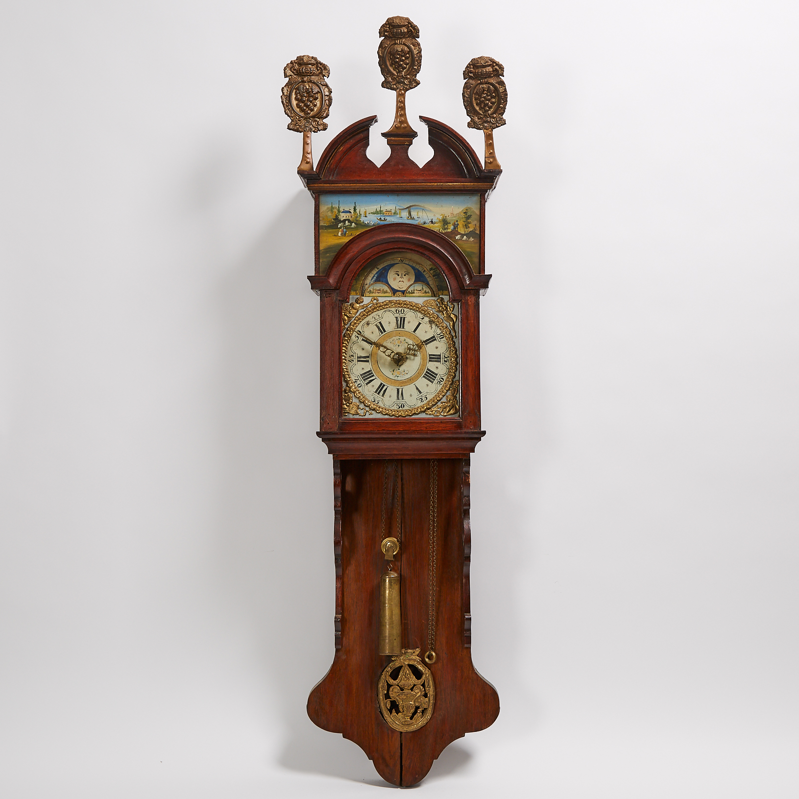 Dutch Oak Staart Clock, 19th century