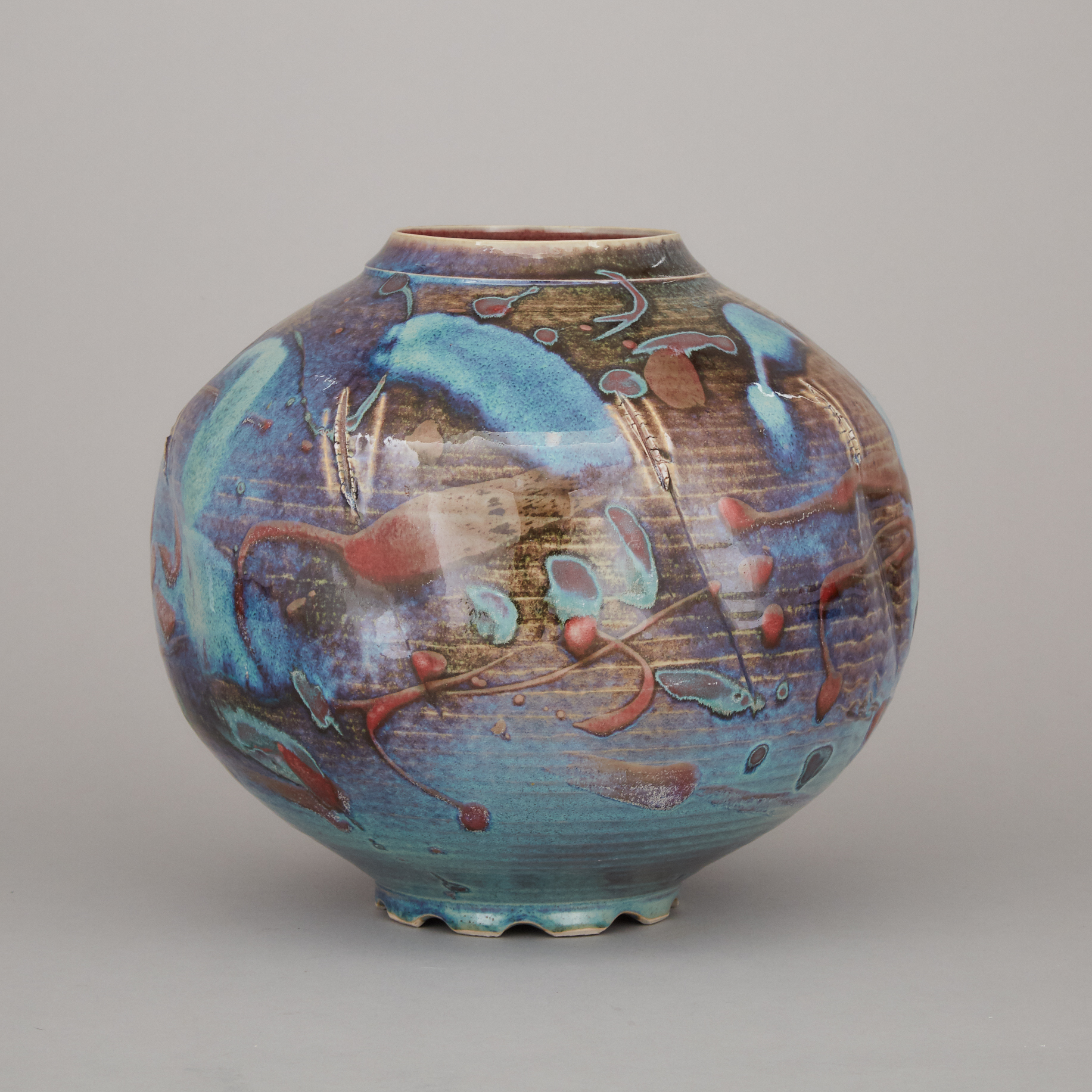 Kayo O’Young Glazed Vase, 1987