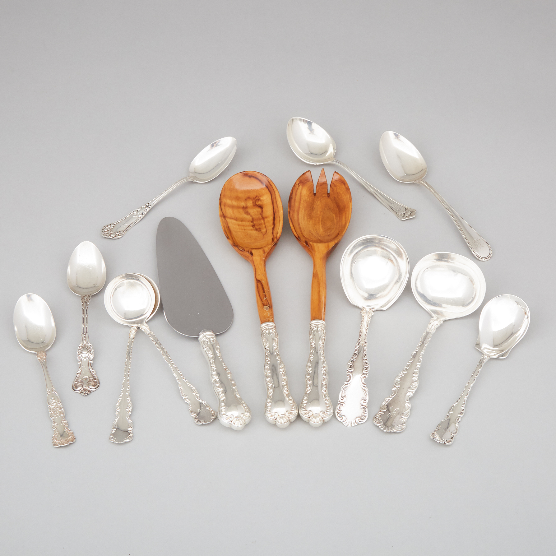 Group of North American and Scottish Silver Flatware, late 19th/20th century