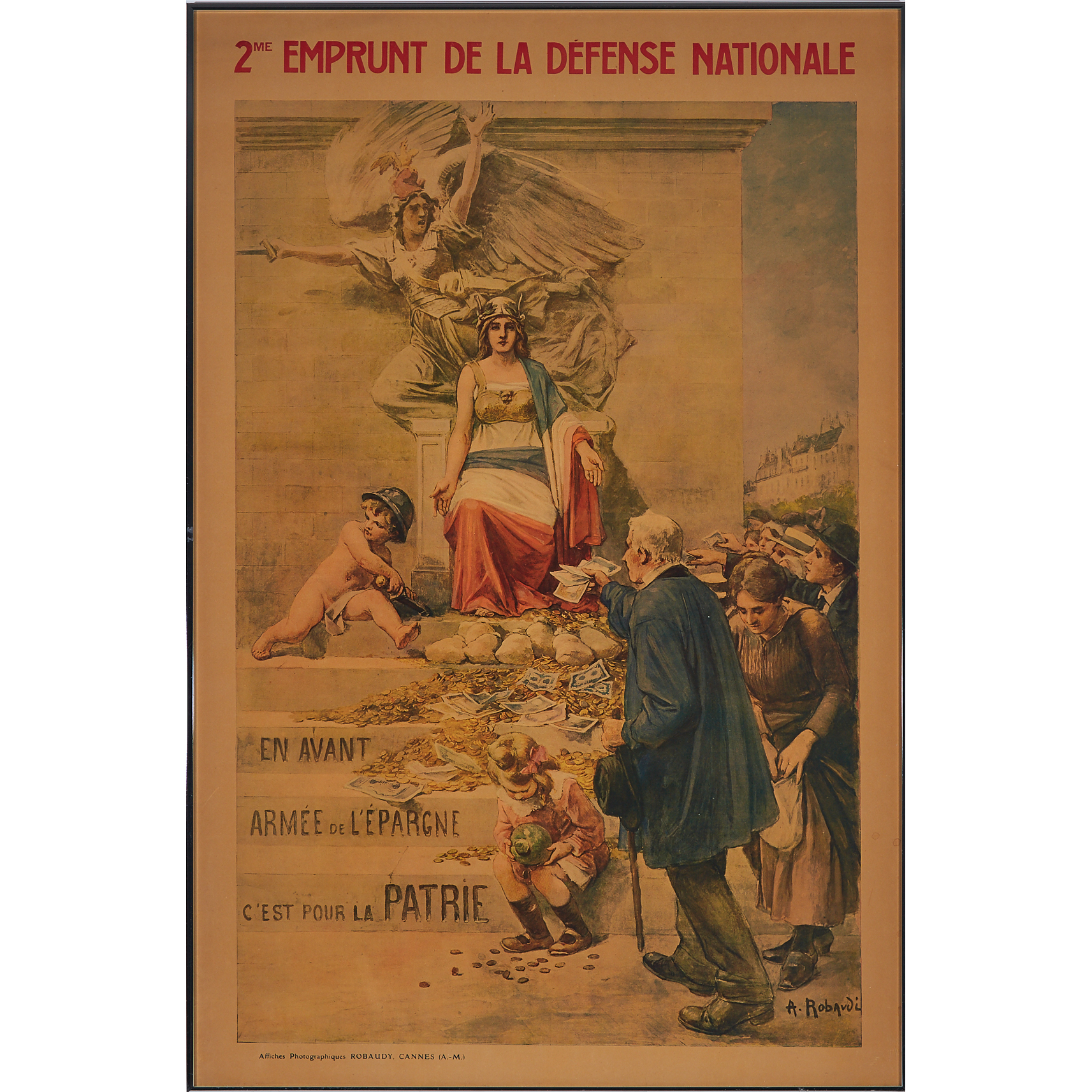 French WWI Propaganda Poster, 1916