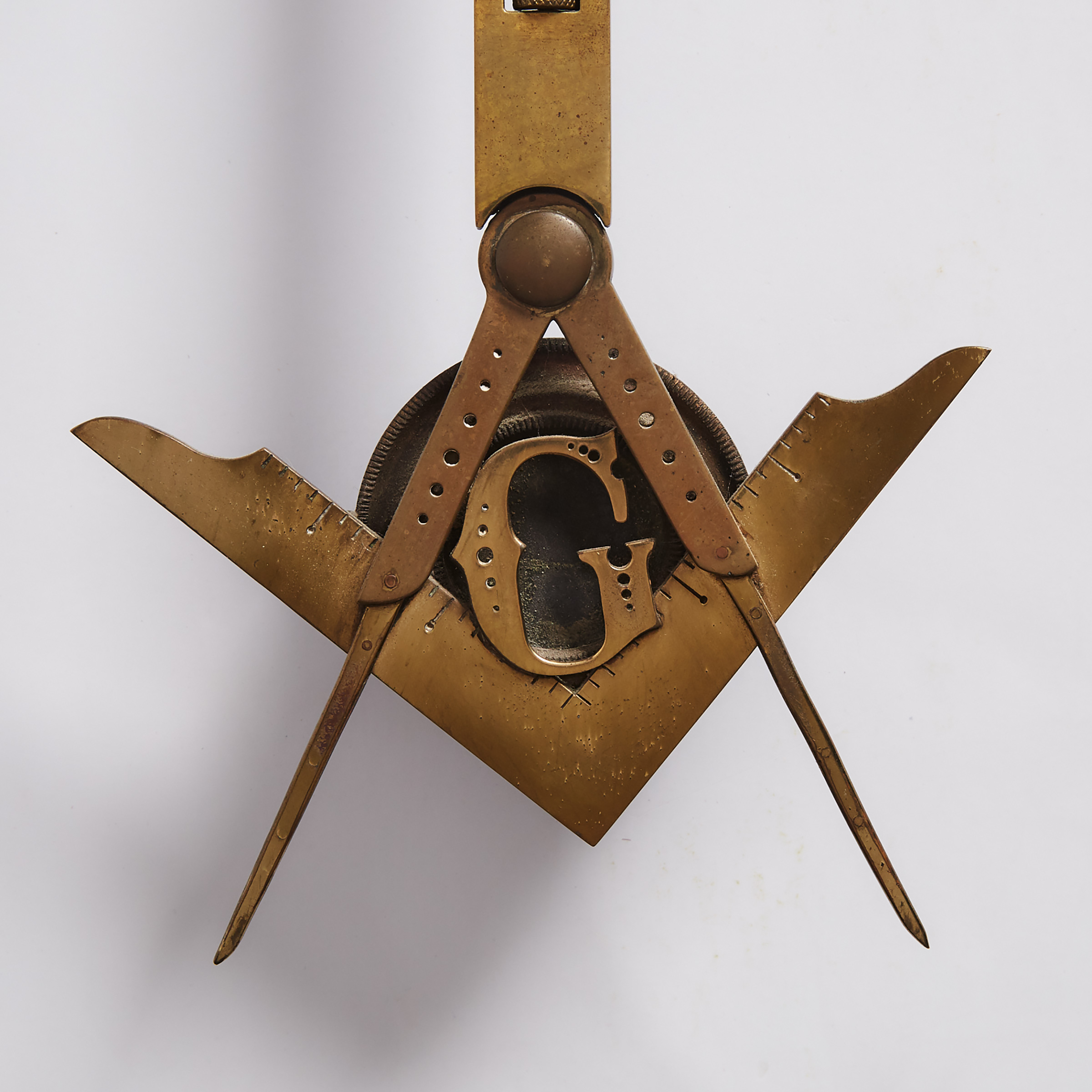 Seth Thomas Masonic Oak and Brass Regulator Number 40 Wall Clock, c.1910