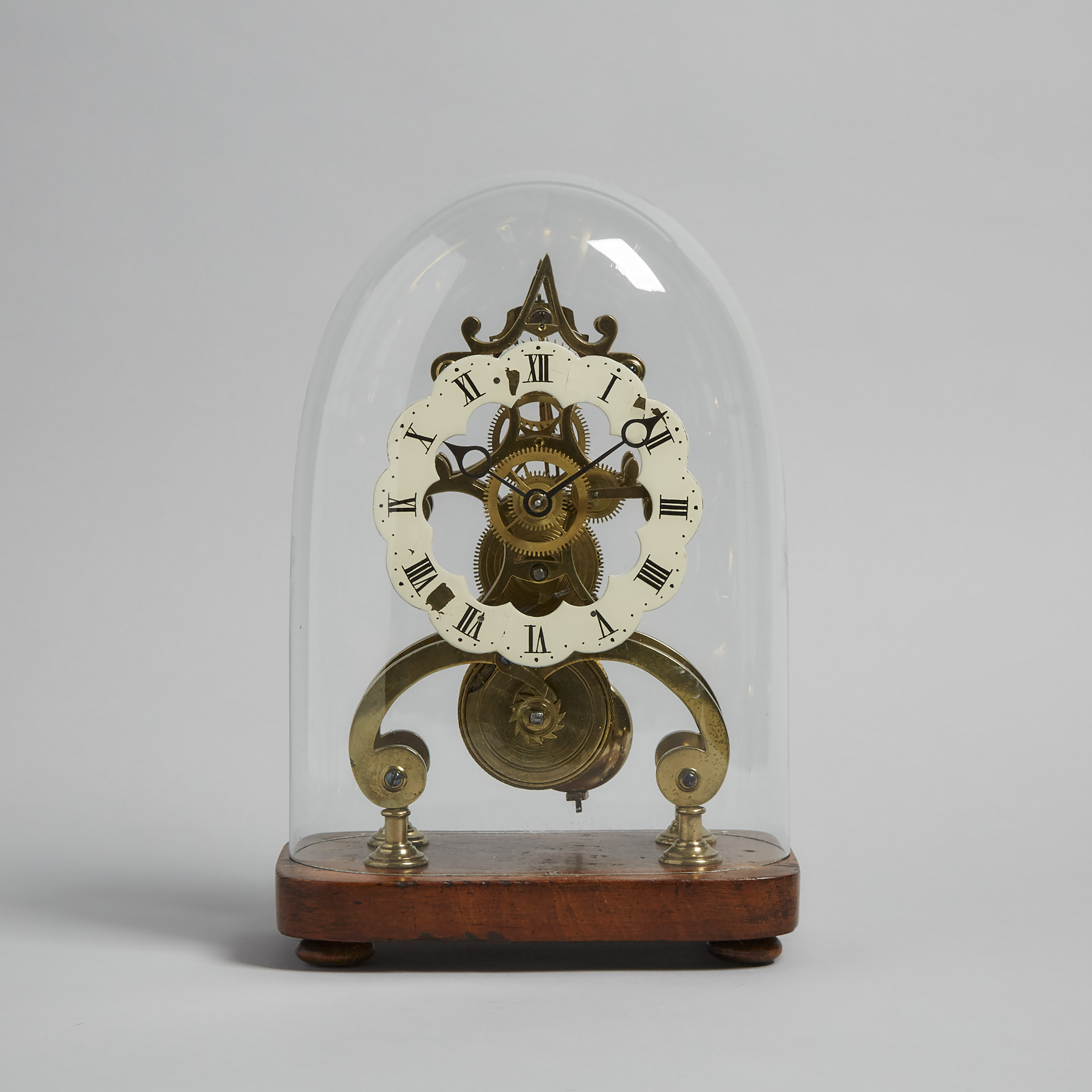 English Skeleton Clock, c.1880