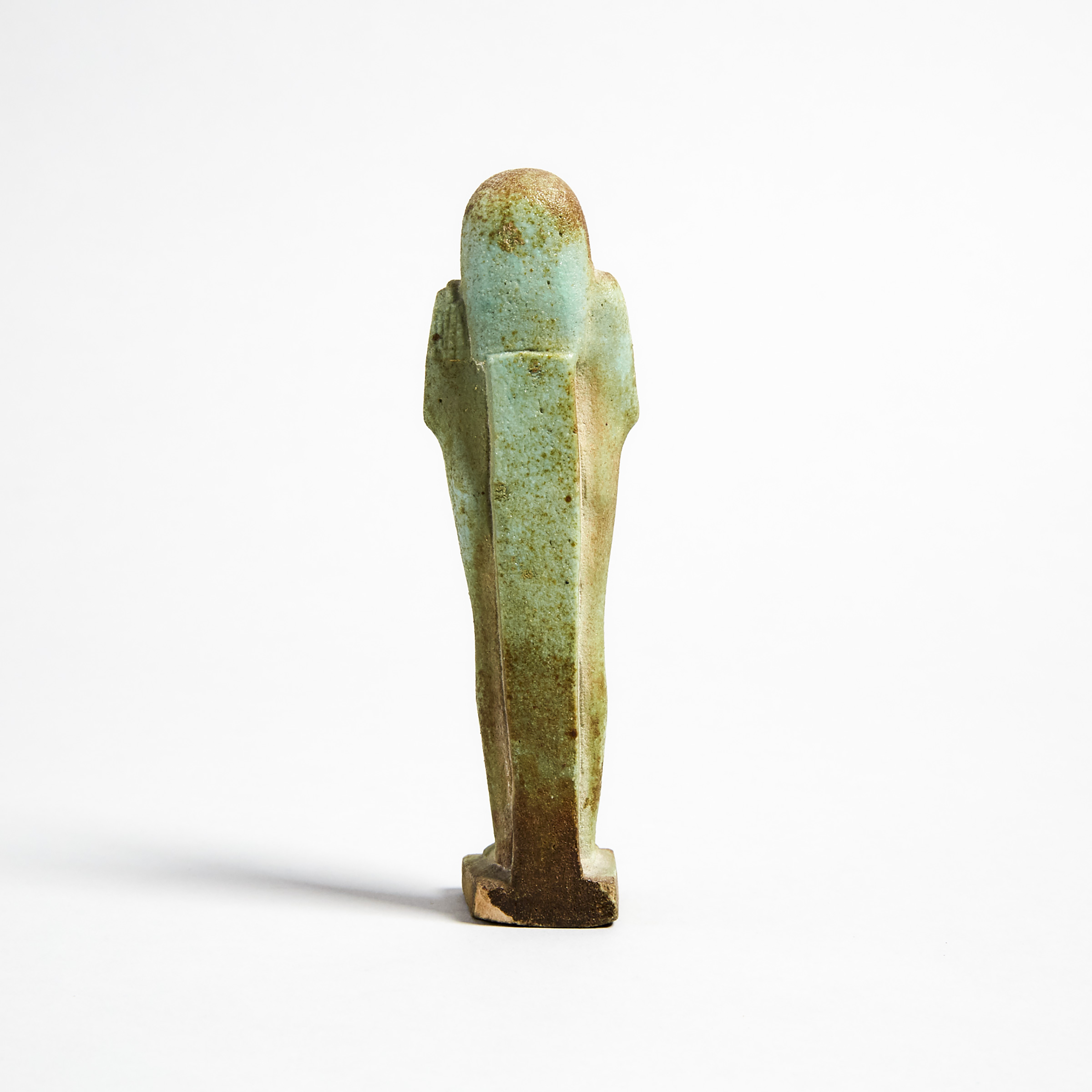 Egyptian Turquoise Faience Shabti, Late Period, 664-332 B.C.
