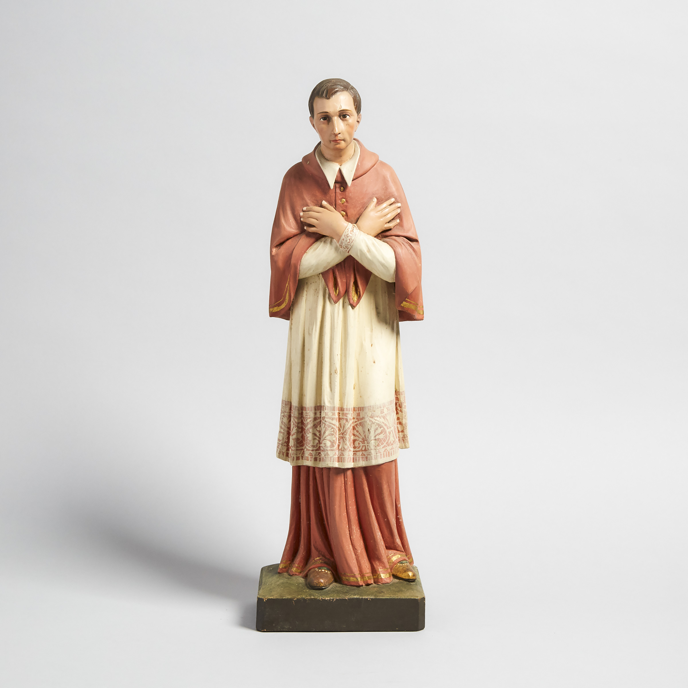 Italian Carved and Polychromed Figure of a Saint, early-mid 20th century