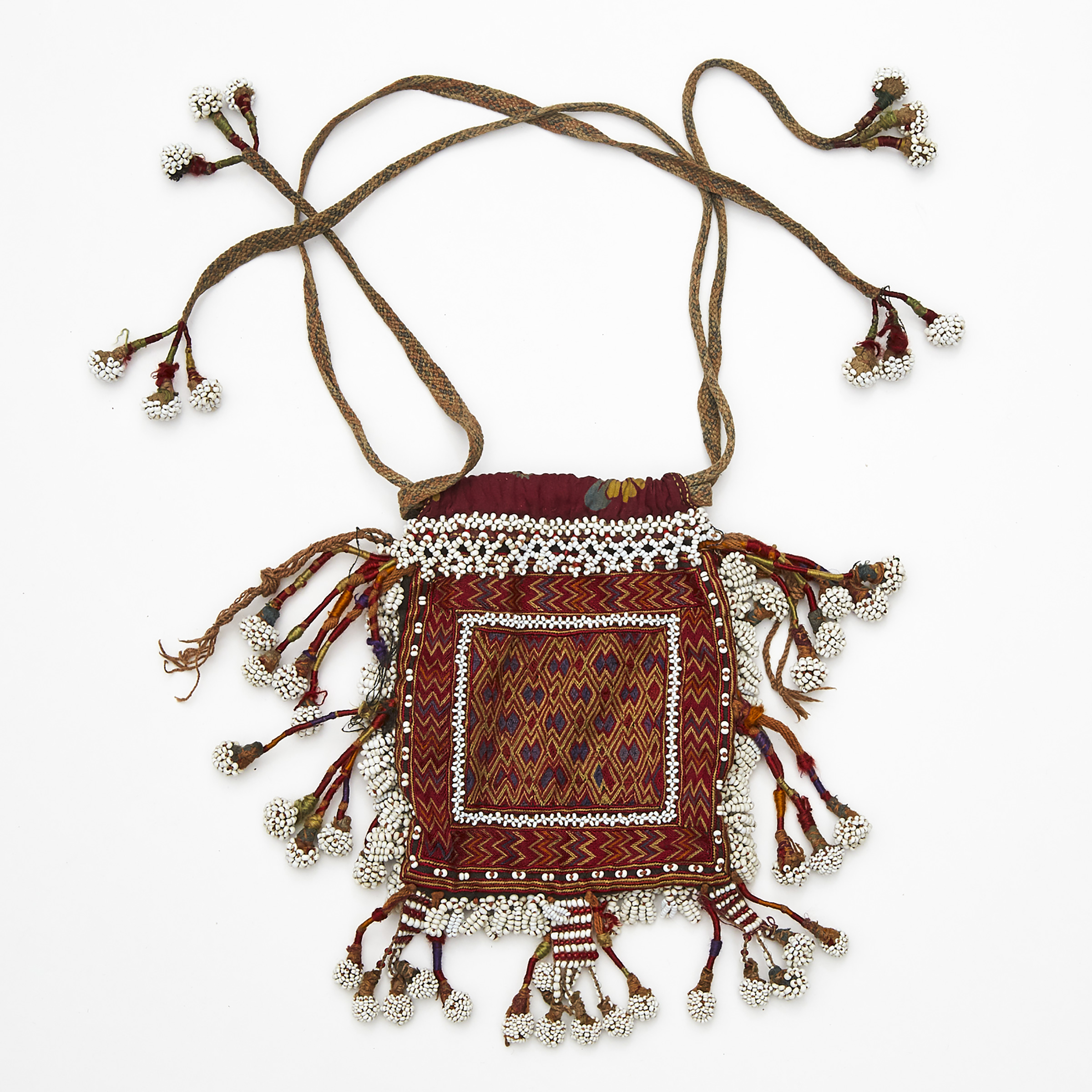 Pashtun Beaded Pouch, Afghanistan, mid 20th century
