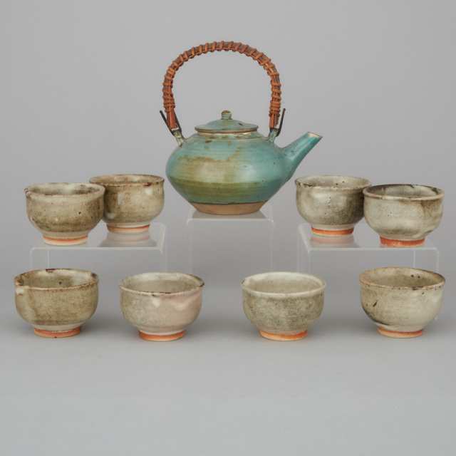 A Set of Eight Tea Cups, Circa 1960