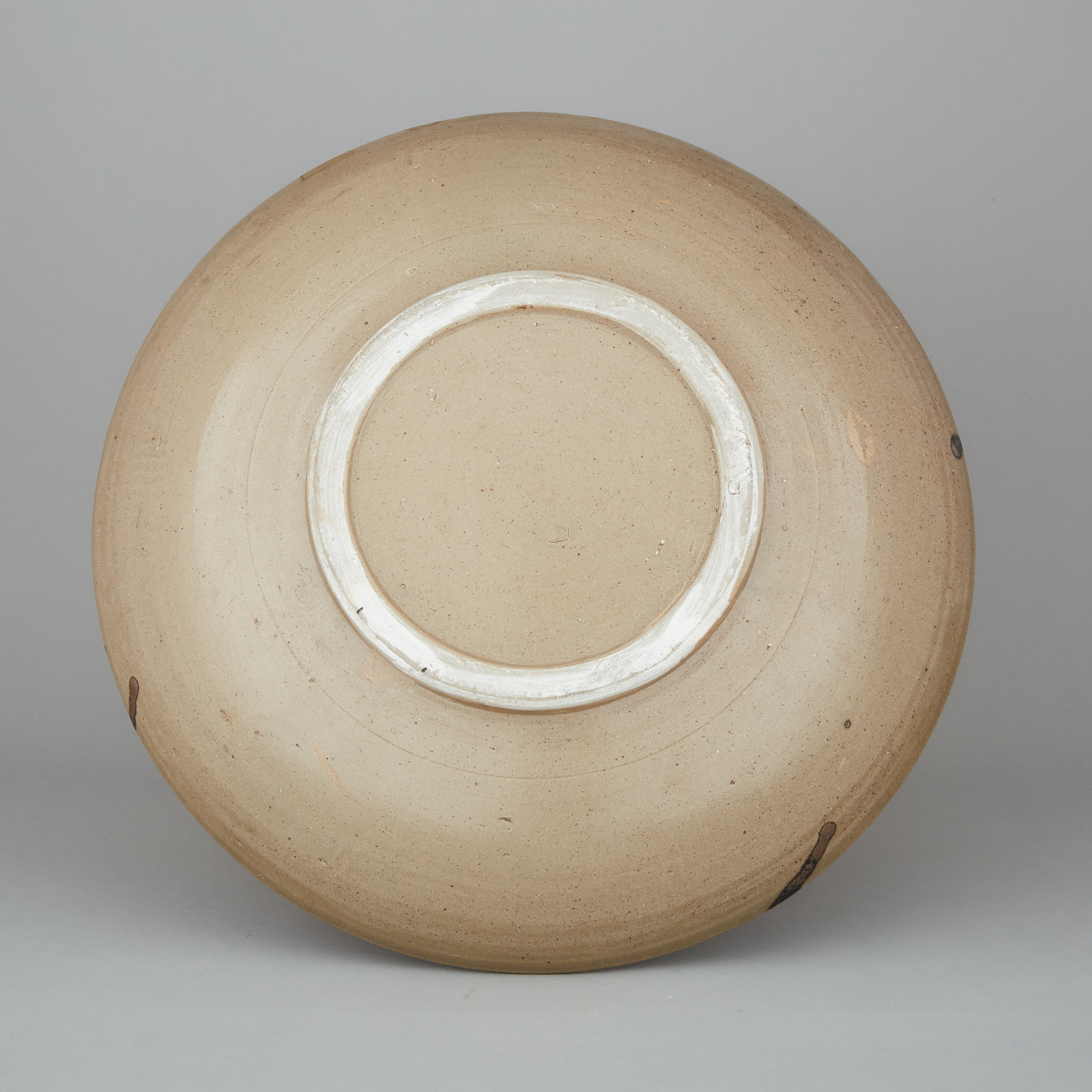 A Large Mingei Pottery Charger, Circa 1960