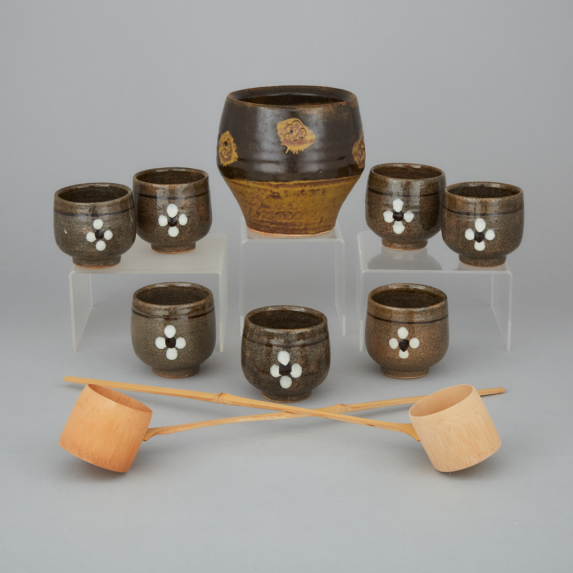 A Set of Seven Tea Cups, Circa 1960