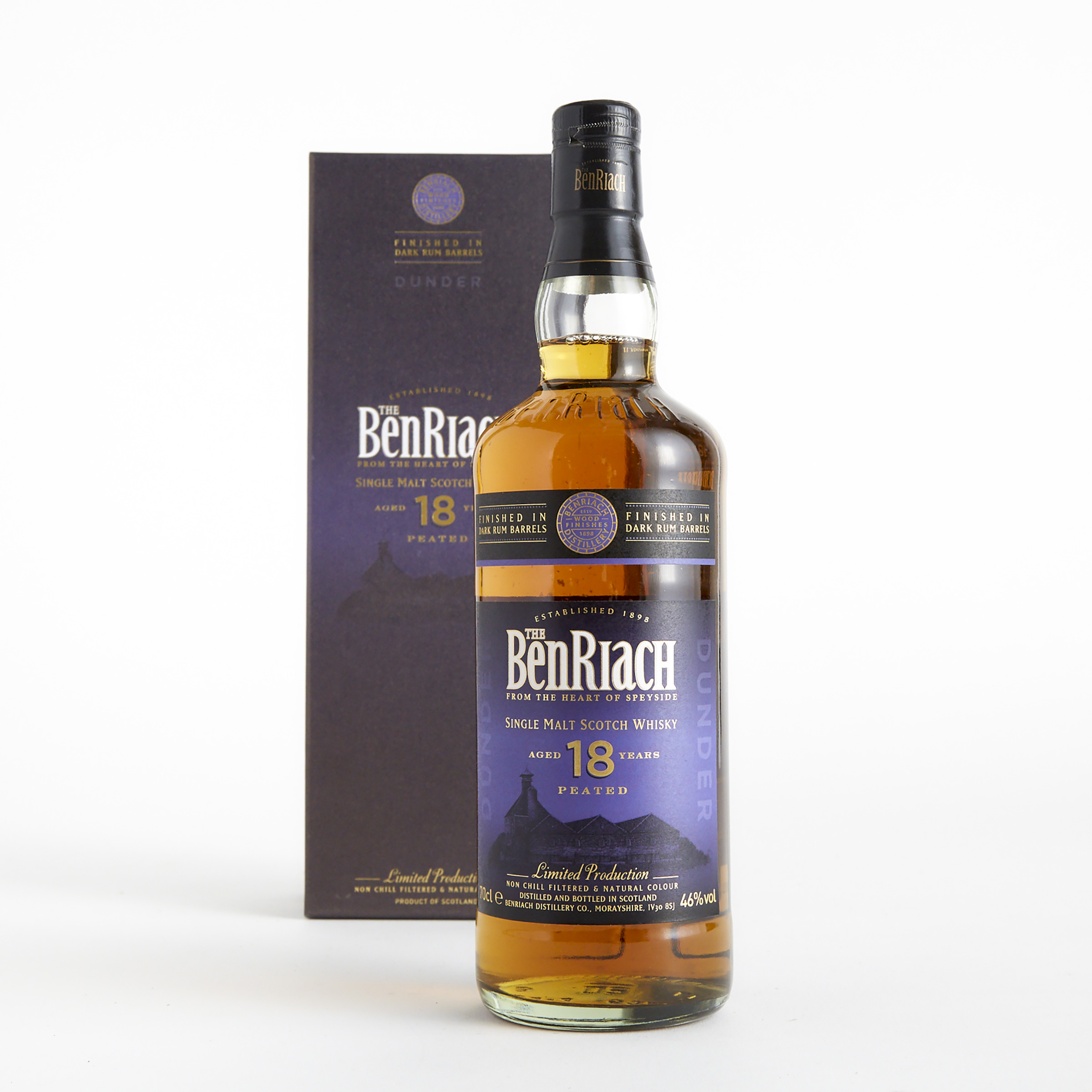 THE BENRIACH SINGLE MALT SCOTCH WHISKY 18 YEARS (ONE 70 CL)