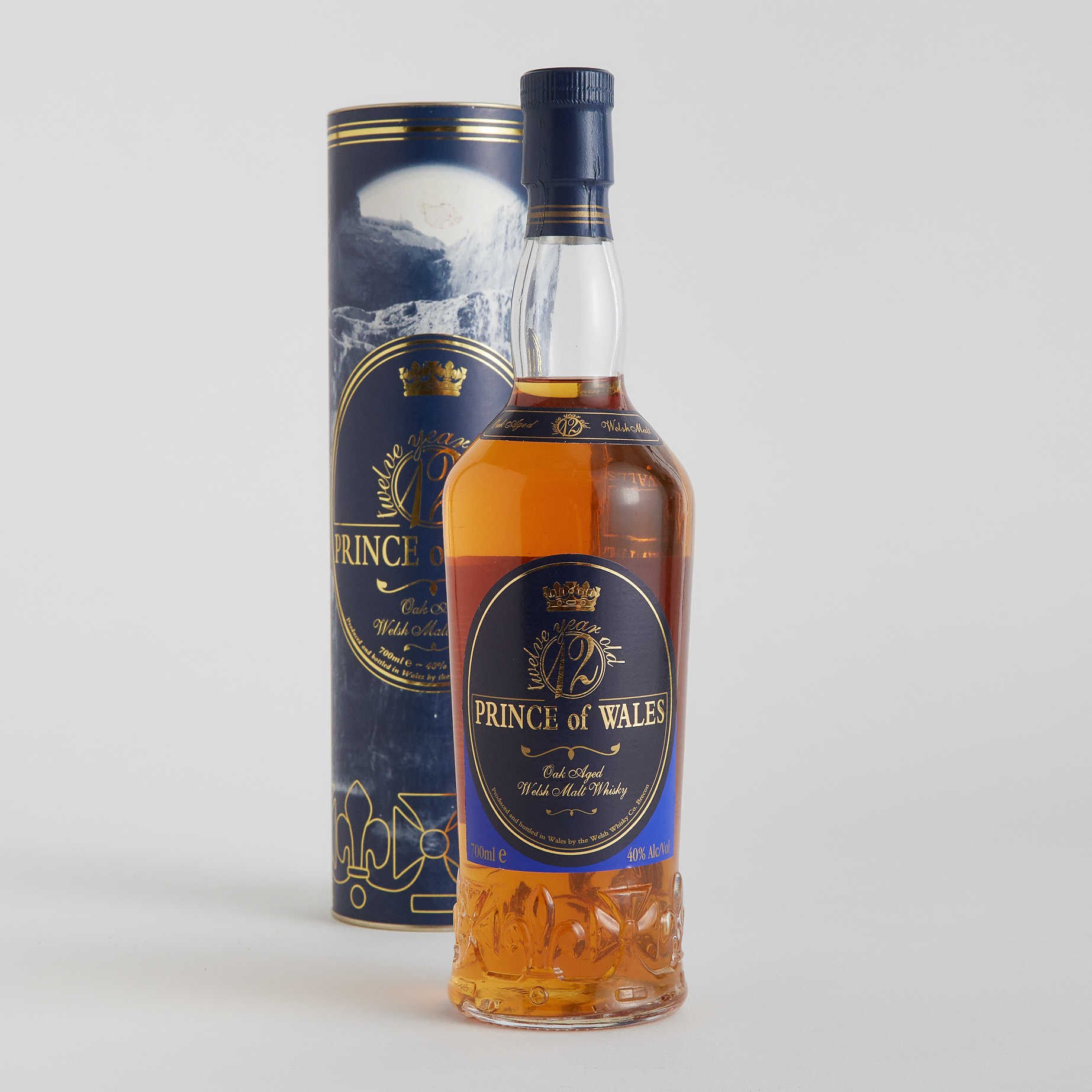 PRINCE OF WALES WELCH BLENDED MALT WHISKY 12 YEARS (ONE 700 ML)