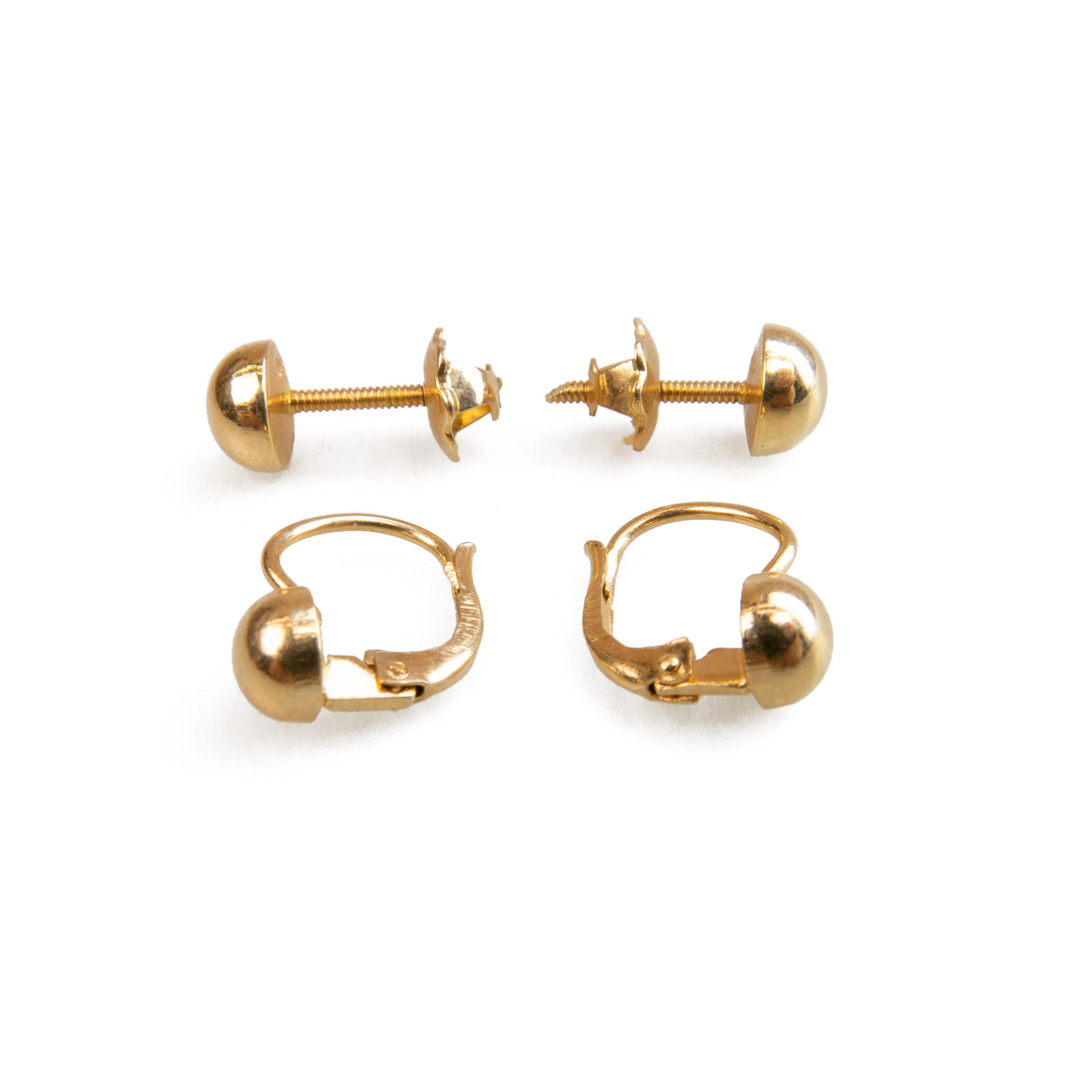 25 x Pairs Of 18k Yellow Gold Earrings