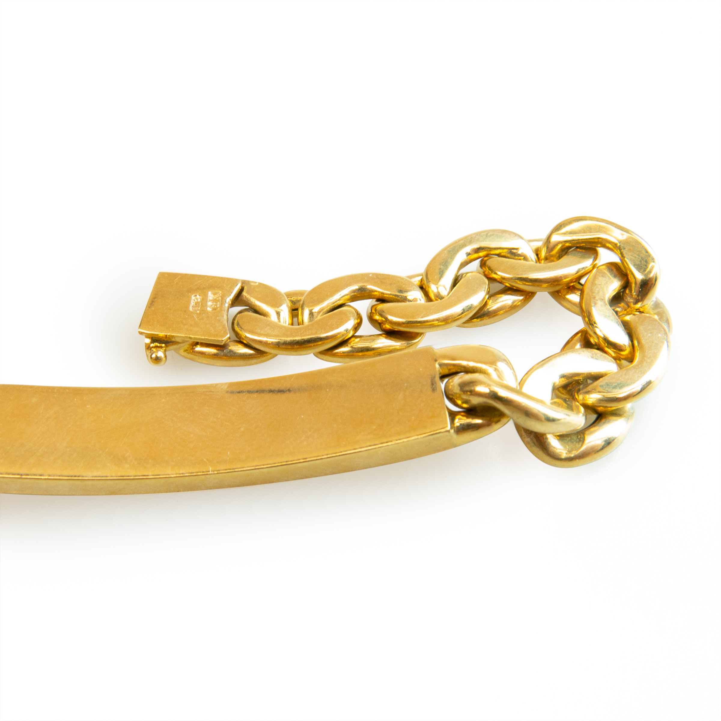18k Yellow Gold ID Bracelet