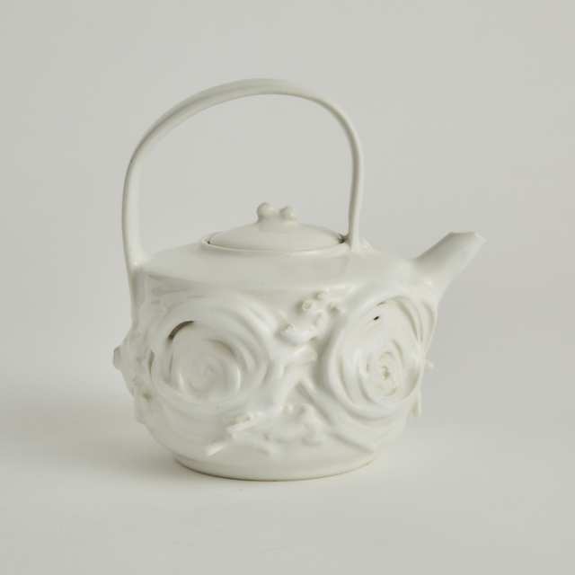 Kayo O'Young (Canadian, b.1950), White Glazed Porcelain Teapot, 2013