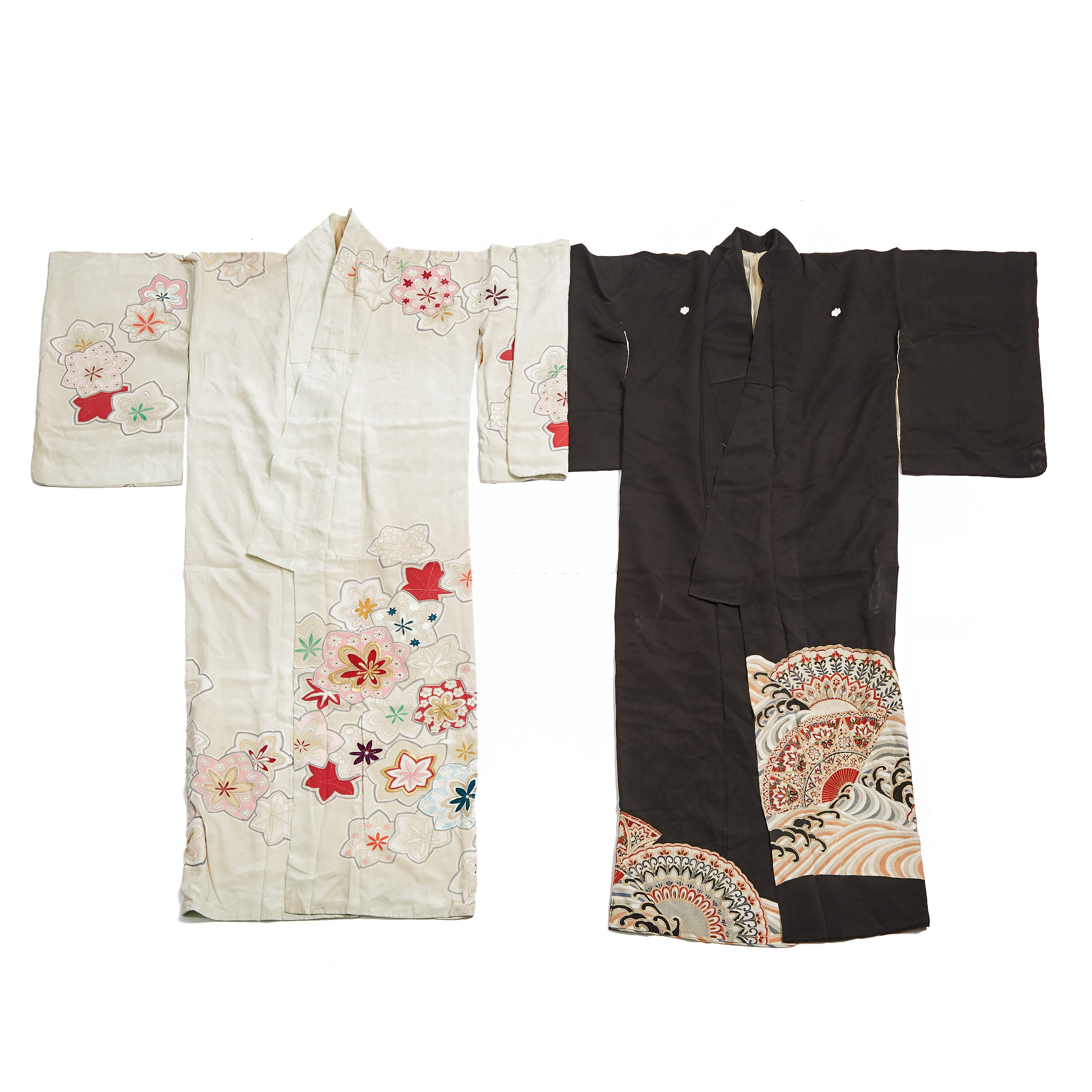 Two Japanese Haori Kimono