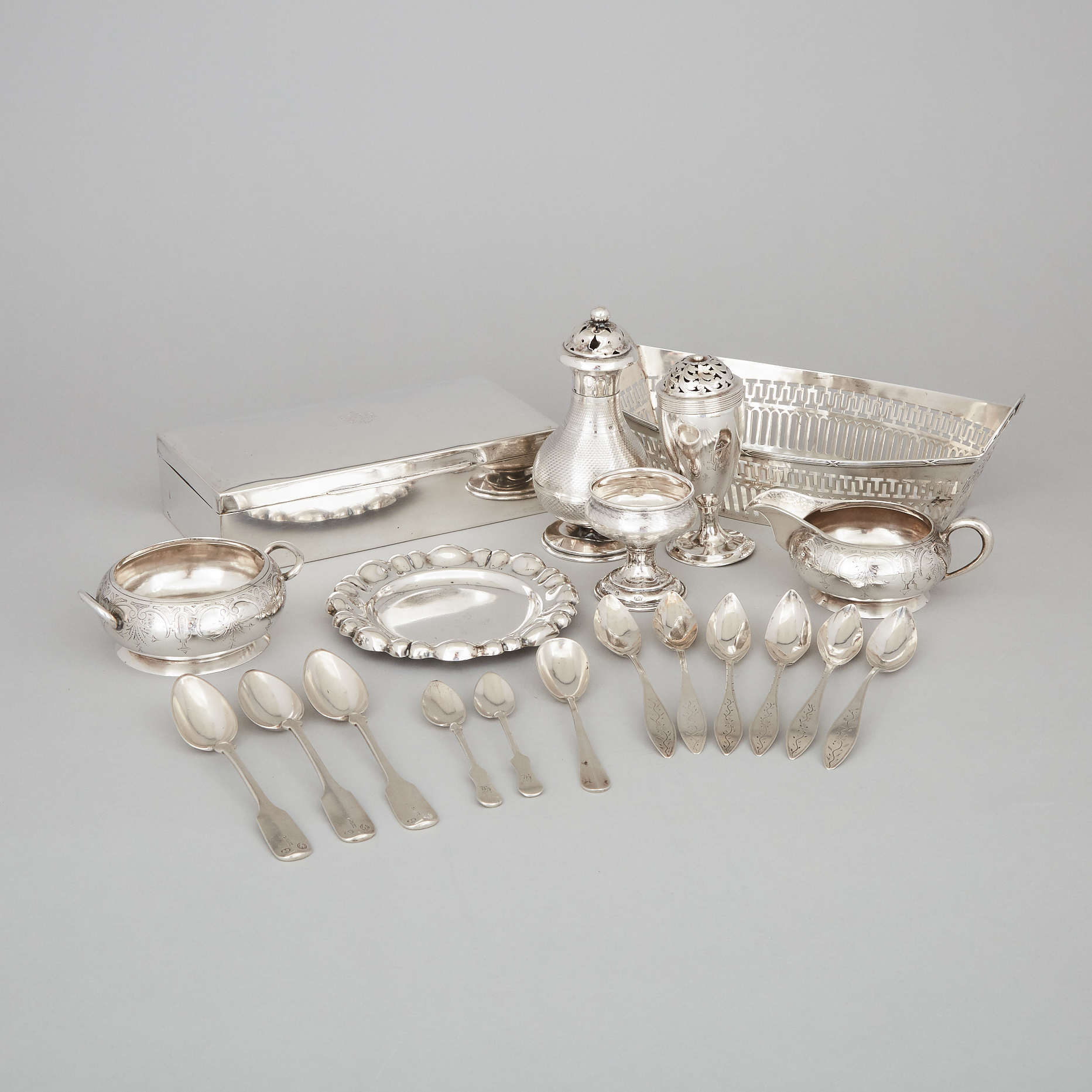 Group of Continental Silver, 19th/20th century
