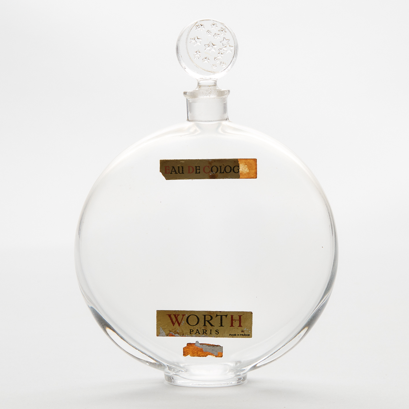 'Worth Lotion', Lalique Moulded Glass Perfume Bottle, 1920s