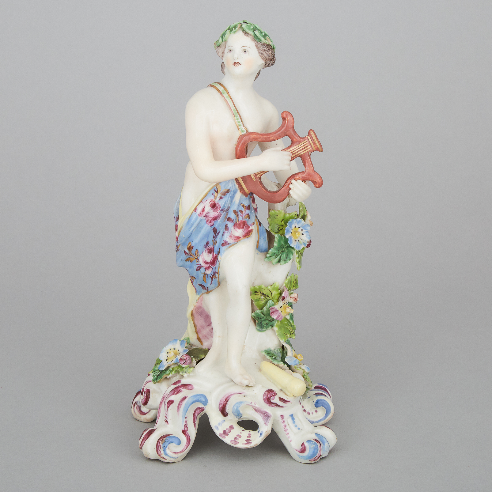 Bow Figure of Apollo Playing a Lyre, c.1760 